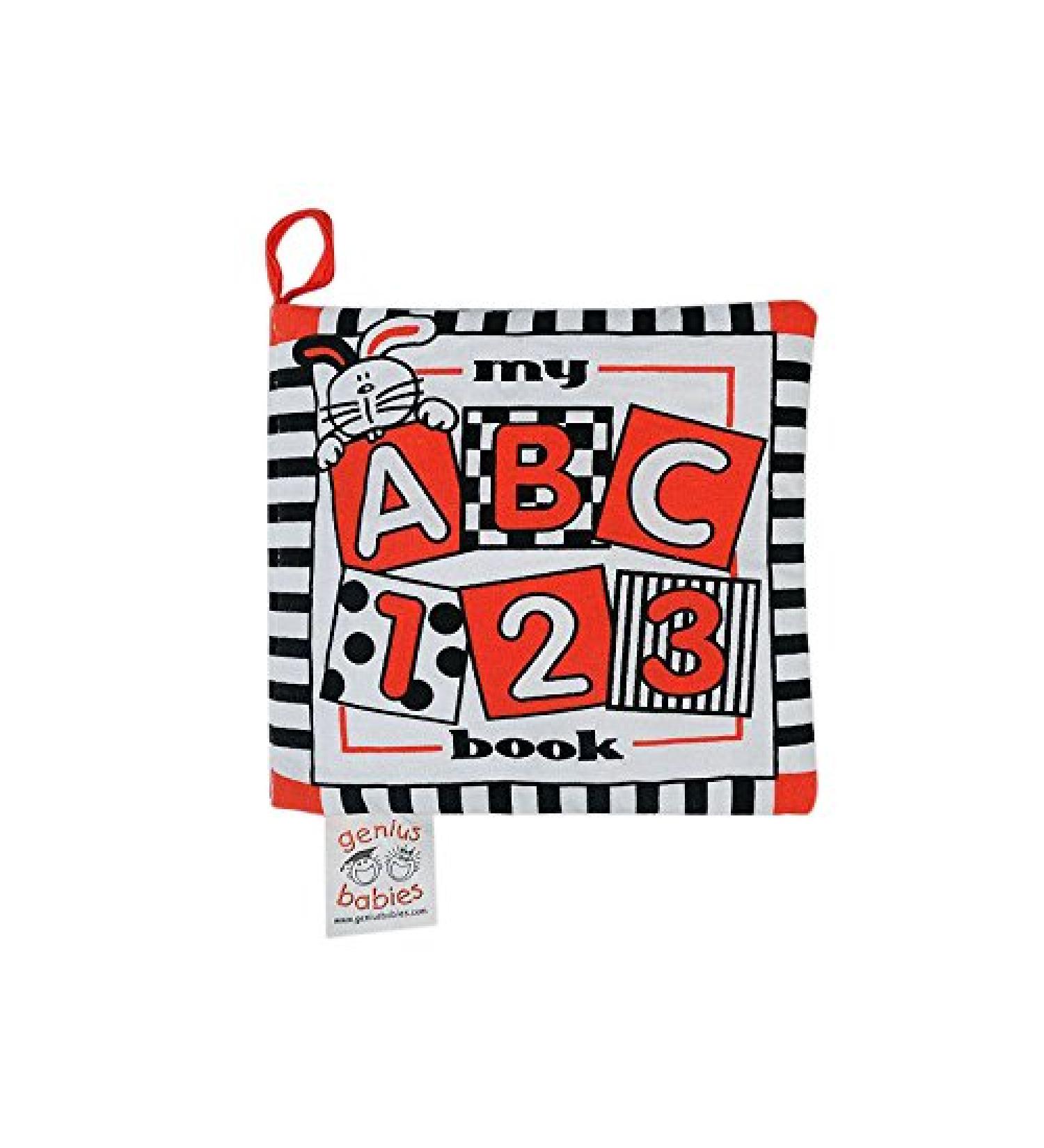 My First ABC Cloth Book for Infants - High Contrast Black, White, and Red Colors - Buy Online on GoSupps.com