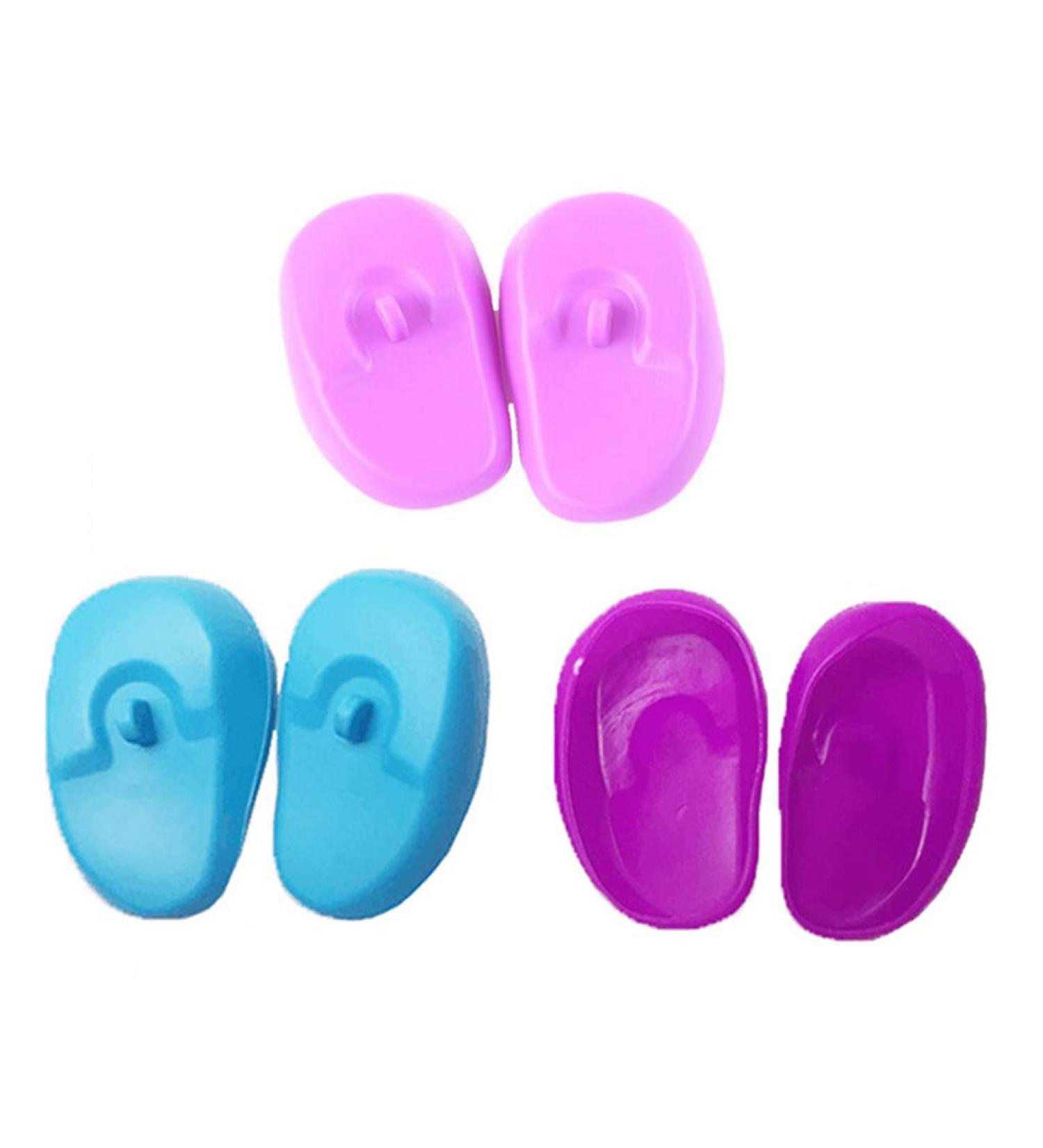 Reusable Silicone Ear Covers - 3 Pairs/6PCs Waterproof Hearing Protection for Hairdressers & Home Use - Salon Shower Bath Accessories - Buy Online on GoSupps.com