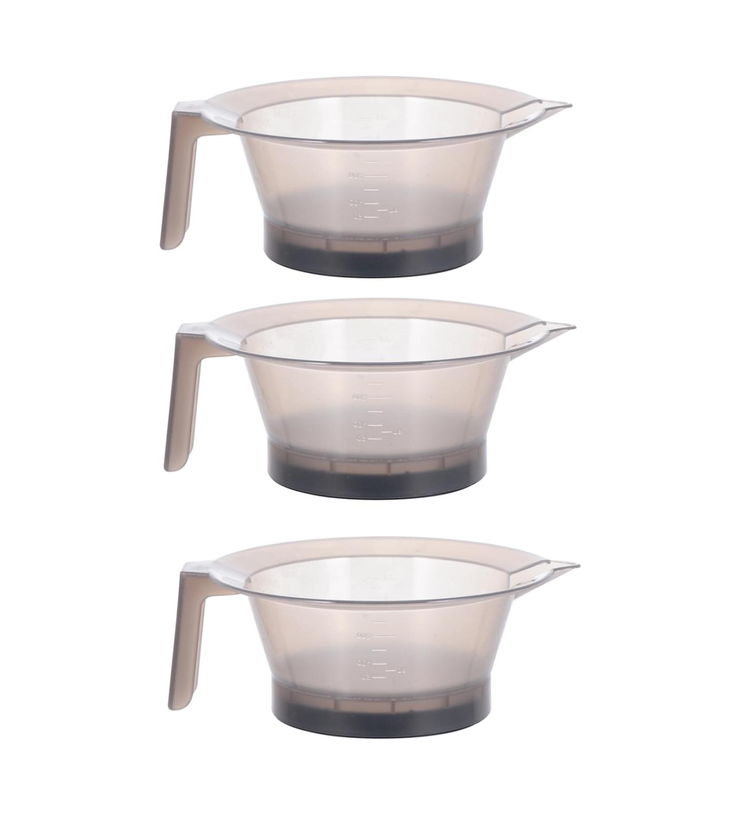 Veemoon 3 Pi ces Bol Teinture Cheveux Professionnel Plastique avec Mesures Bol M langeur Diy pour Coiffeurs et Usage Salon Domicile - Buy Online on GoSupps.com