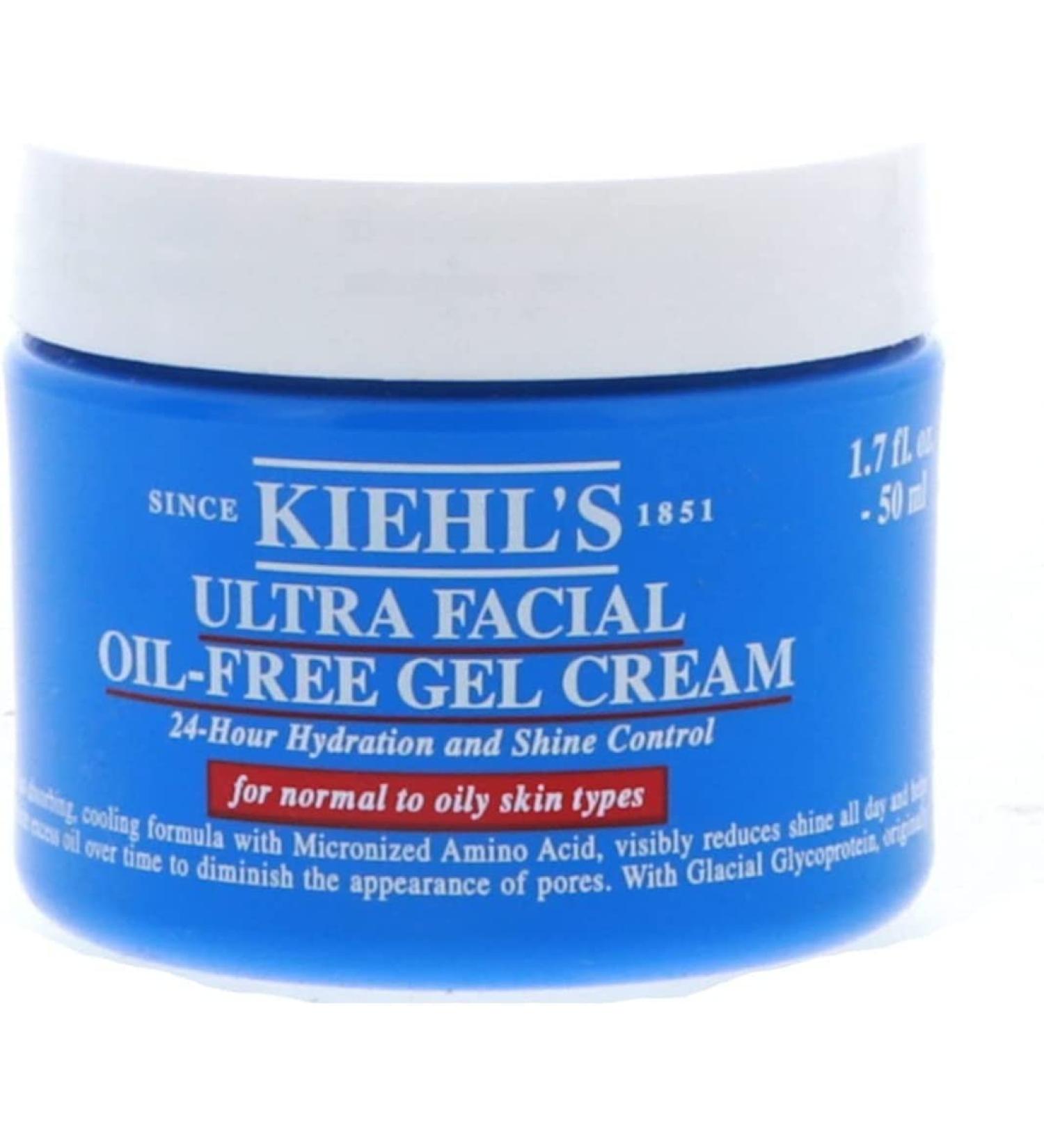 Kiehl's Ultra Facial Oil-Free Gel Cream 1.7 oz - Unscented, Non-Greasy Formula - Buy Online on GoSupps.com