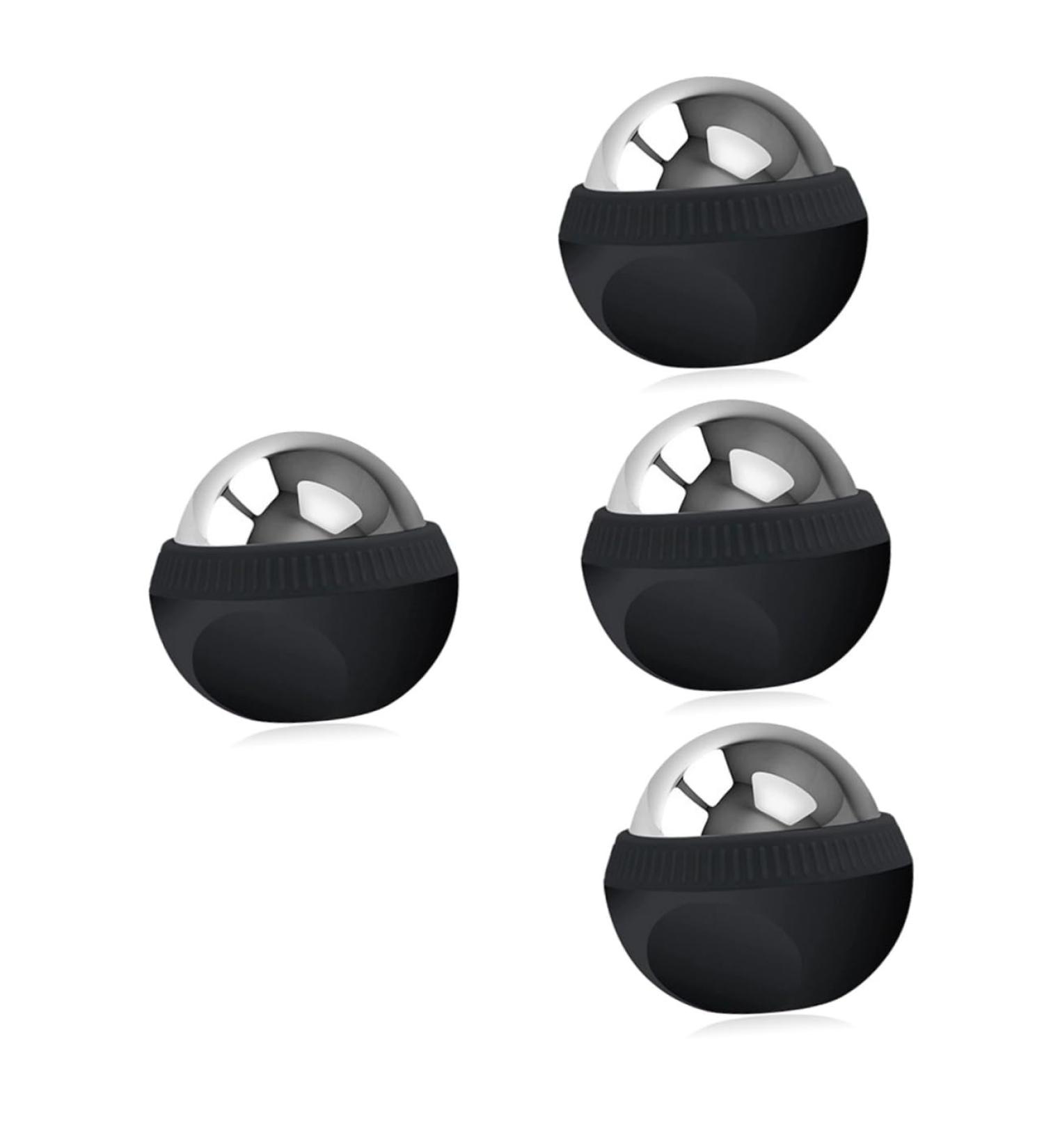Tovinanna 4-Piece Stainless Steel Massage Ball Set | Portable Body & Face Massager for Muscle Relief | Ideal Fitness & Foot Massage Device - Buy Online on GoSupps.com