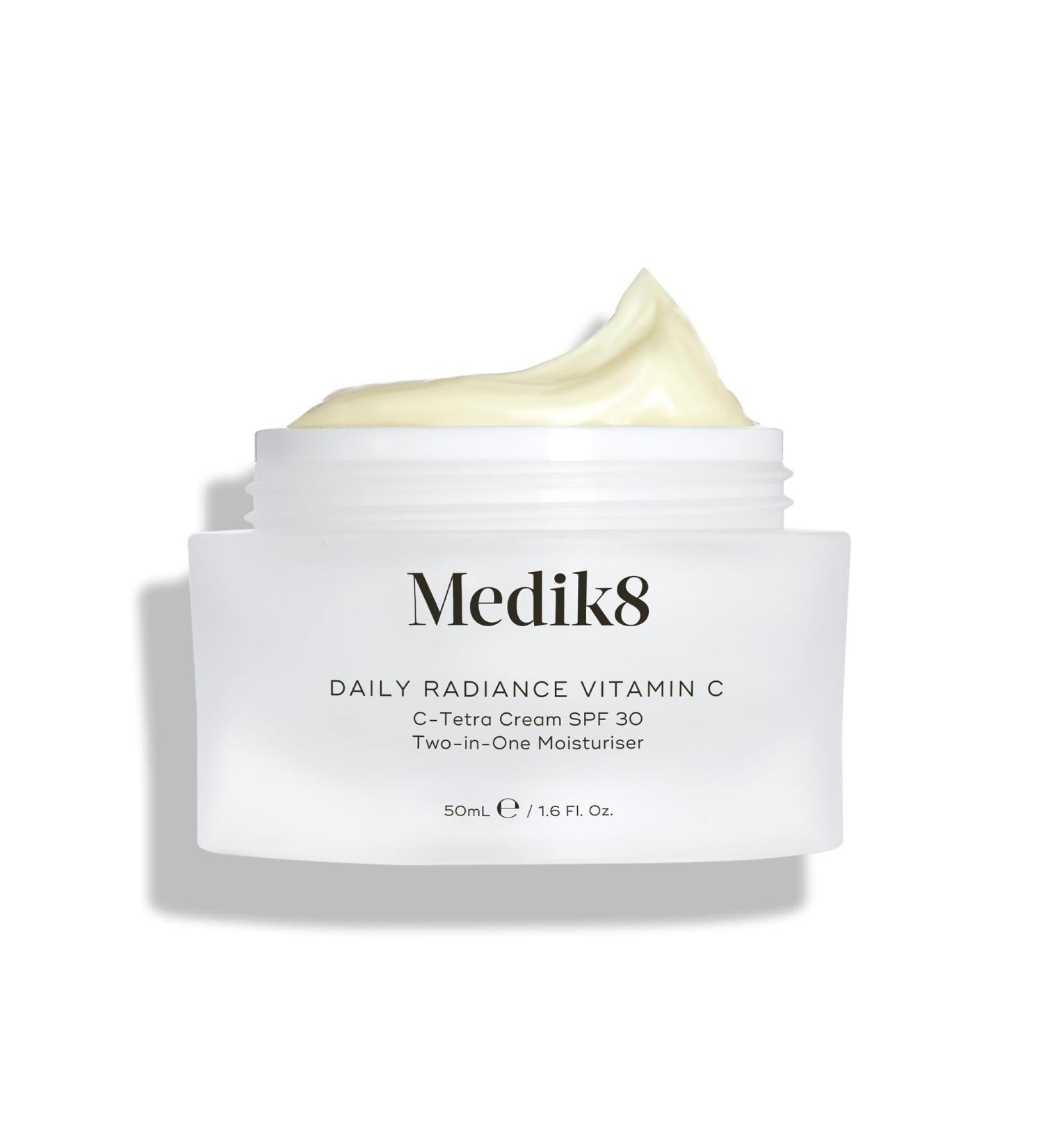 Medik8 Daily Radiance Vitamin C - 2-in-1 SPF & Face Moisturiser - C-Tetra Cream SPF 30 - Shields Skin Against Premature Signs of Ageing - 50ml - Buy Online on GoSupps.com