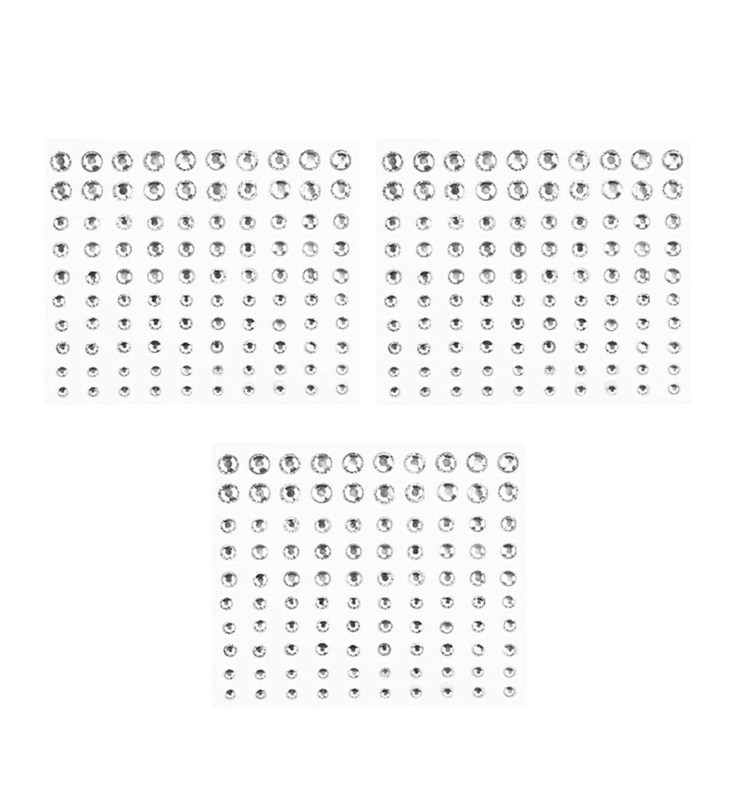 lopituwe 3 Sheets Flat Base Facial Forehead Rhinestones Portable Nails Art Crystals Fingernail Toenail Decoration Accessories - Buy Online on GoSupps.com