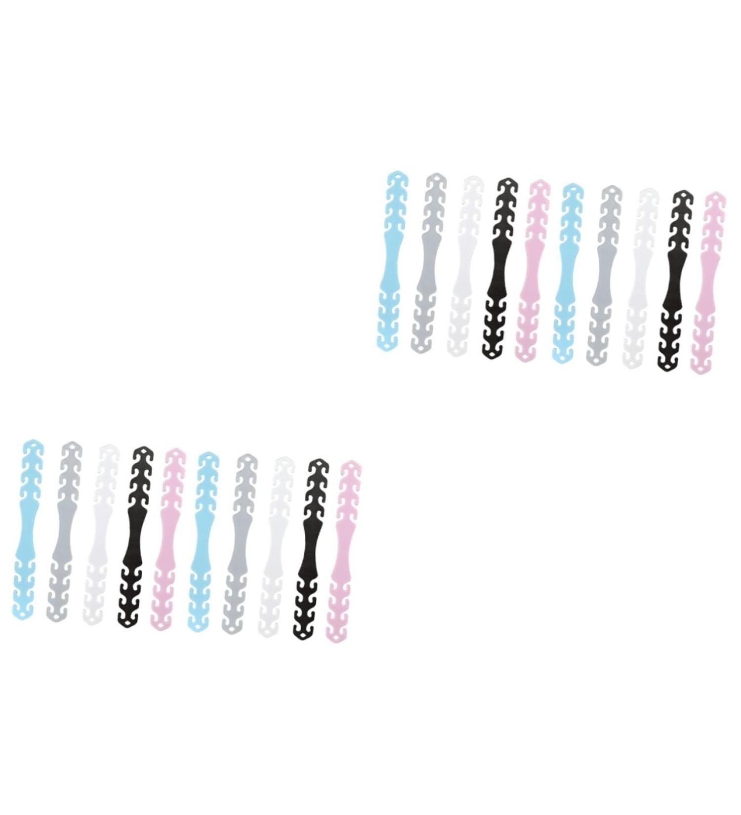 Healvian Piping Hook Earrings - 20 Anti-Strangulation Mask Strap Connectors & Tape Accessories for Facial Masks - Buy Online on GoSupps.com