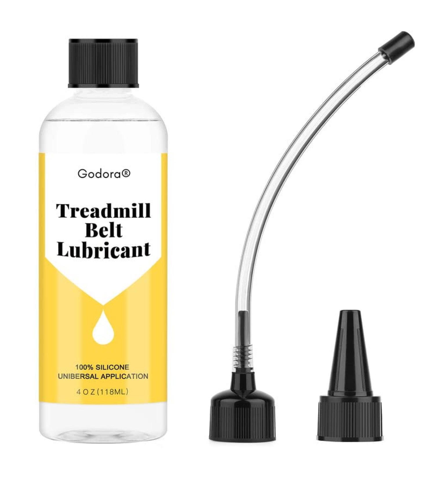 Premium 100 Silicone Treadmill Lubricant 4oz Easy Application Oil for Belt Lubrication