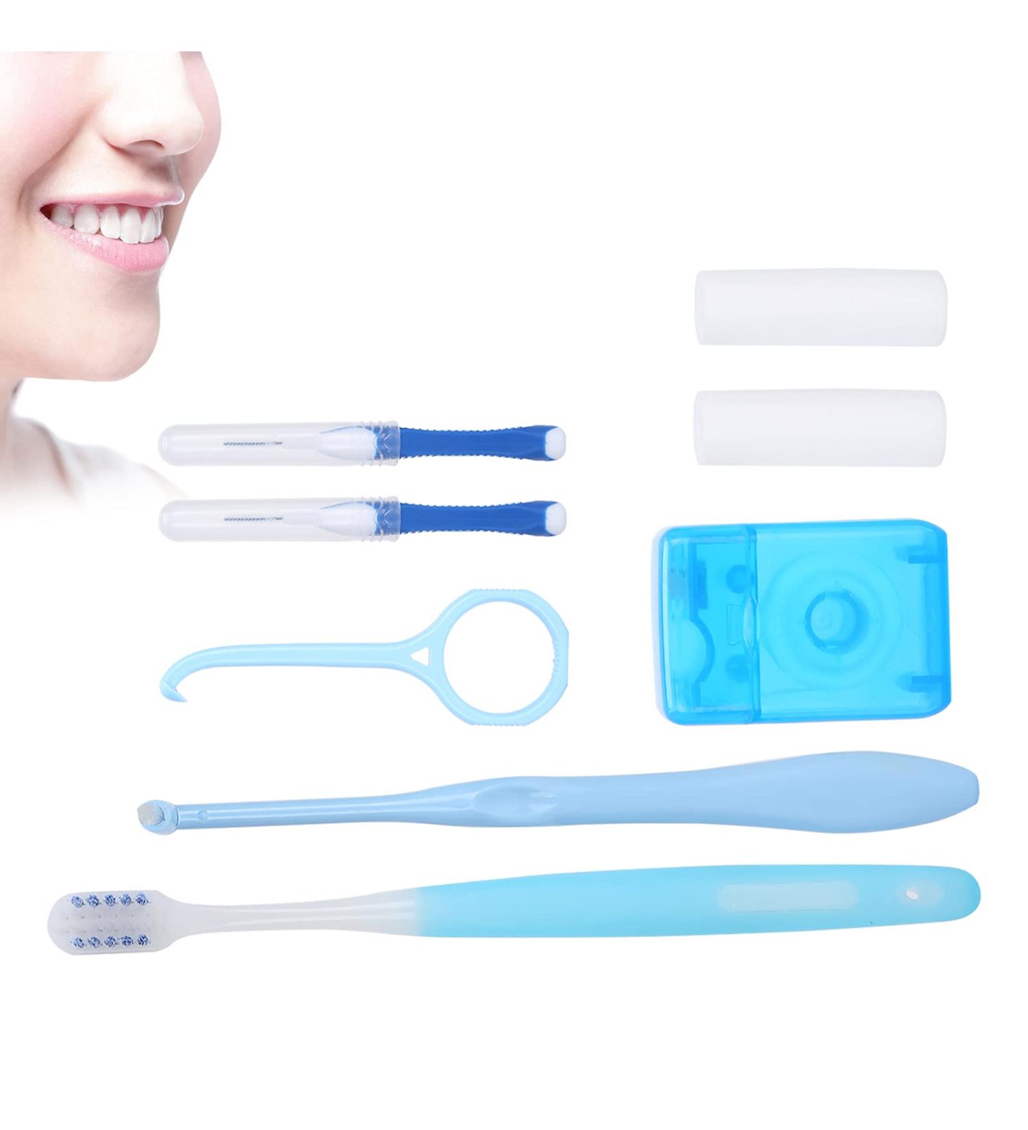 Mouth Care Set for Braces | Braces Cleaning Brush Interdental Brush & Wax Tools | Essential Oral Health Maintenance - Buy Online on GoSupps.com