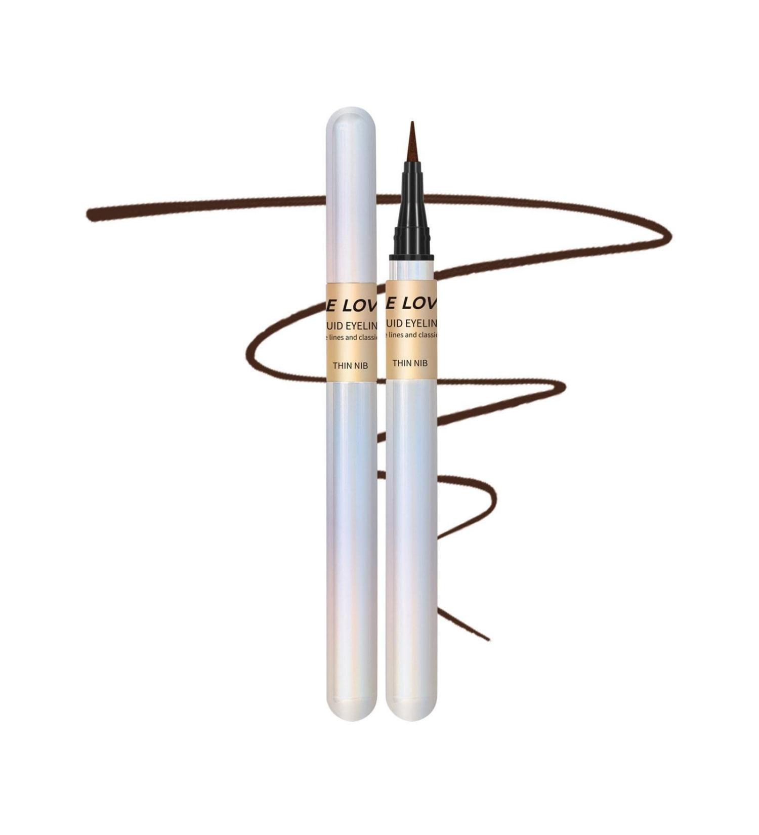 Ultra Fine Tip Eyeliner | Waterproof Matte Fine Tip Liquid Eyeliners | Highly Pigmented Quick Drying Waterproof Eye Liners for Women Makeup Shows Halloween All Eye Shapes Frifer 02# - Buy Online on GoSupps.com