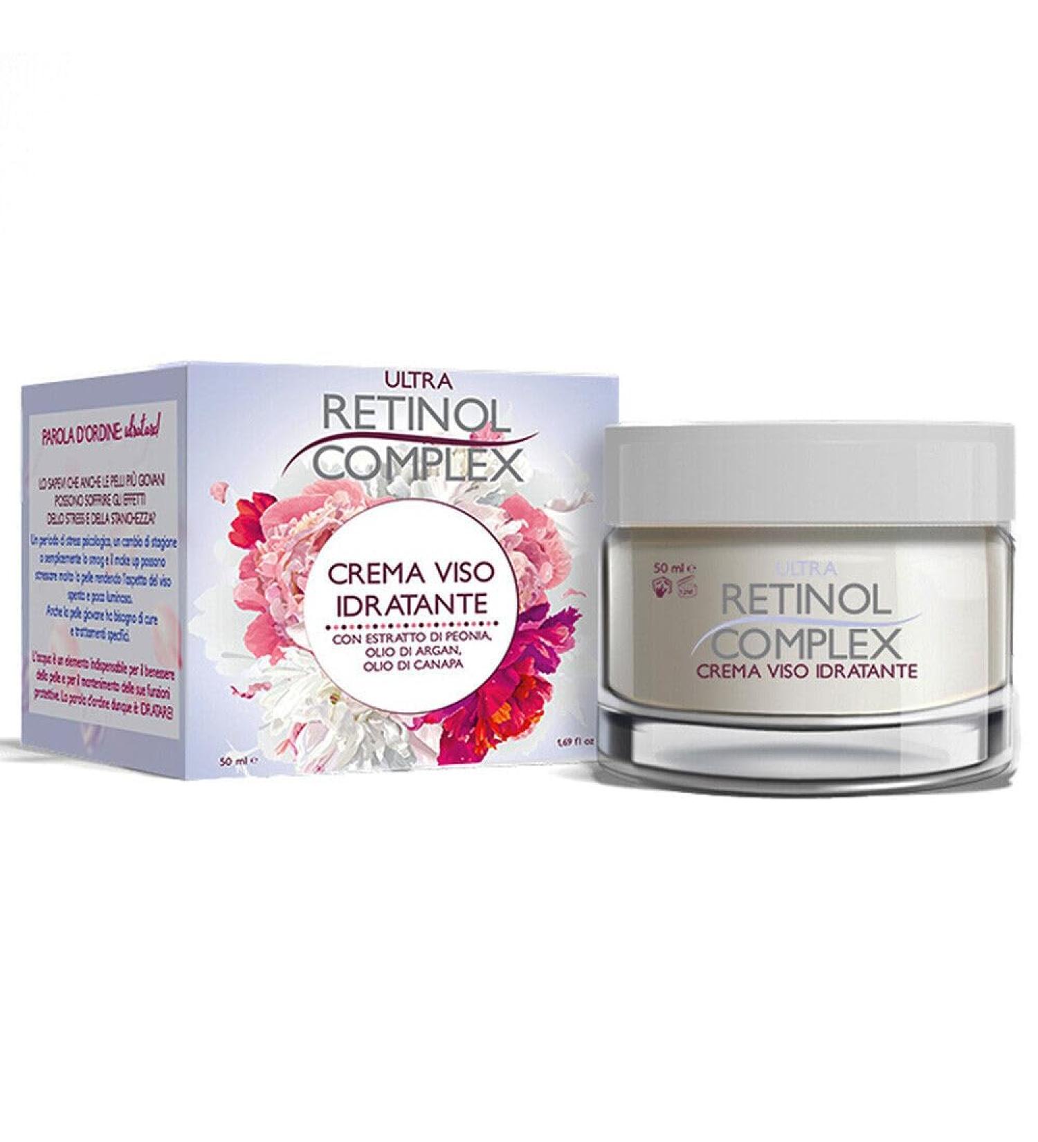Ultra Retinol Complex Moisturizing face cream with peony extract argan oil and hemp 50 ml