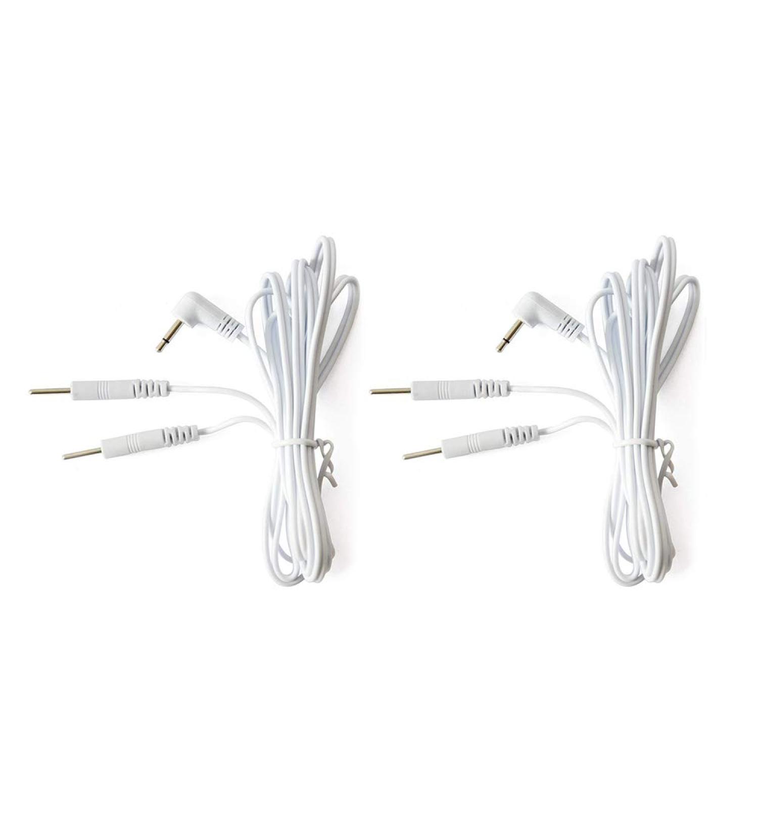 TENS Unit Replacement Cords 2.5mm 2 Pins - 60'' Length - Pack of 2 | Compatible with TENS/EMS Machines - Buy Online on GoSupps.com