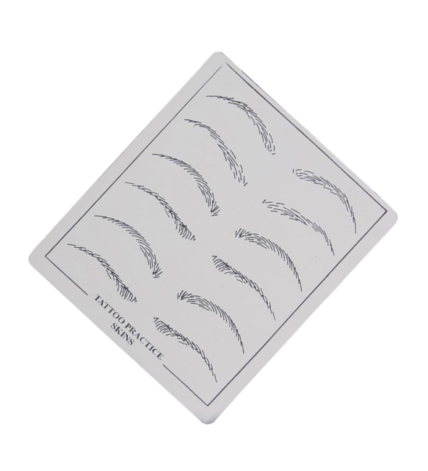Beatifufu 6 pcs Permanent for Practice Fake Cosmetic Makeup Skin Supply Eyebrow Microblading - Buy Online on GoSupps.com
