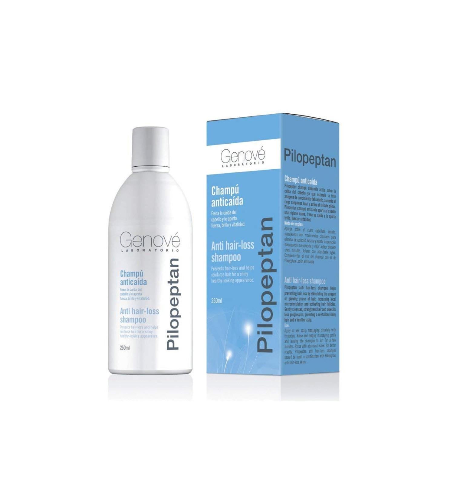 Genov Pilopeptan Shampoo 250ml - Hair Loss Treatment, Strengthening & Brightening - Promotes Healthy Hair Growth - Buy Online on GoSupps.com