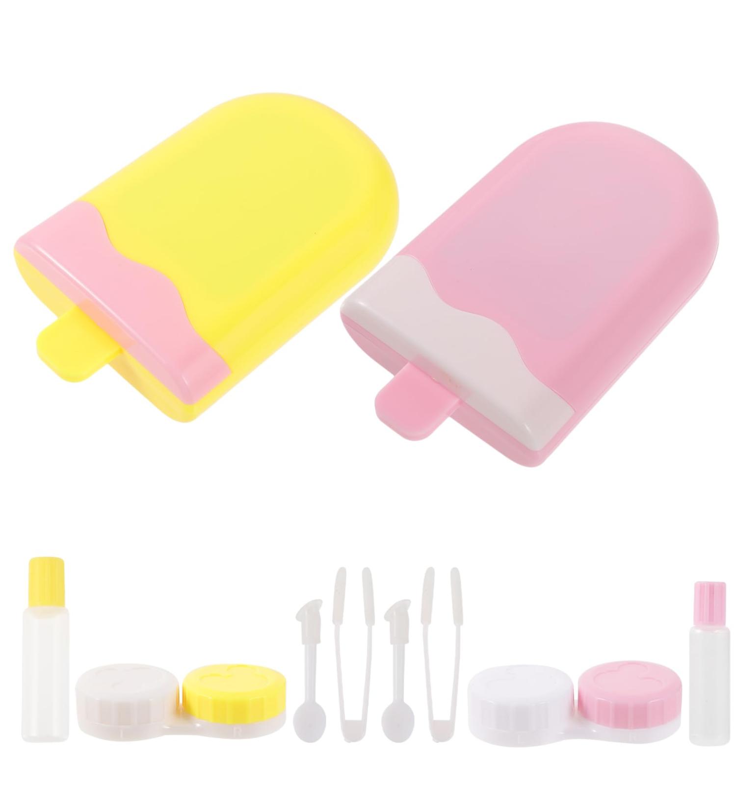 Shop Lurrose Contact Lens Case & Holder Set | 2 Sets with Mirror | Eye Lens Organizer for Travel & Home - Buy Online on GoSupps.com