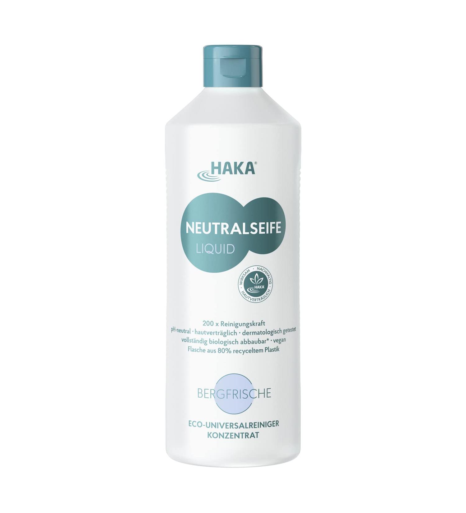 HAKA Neutral Soap Liquid Bergfrische - 200 Applications pH-Neutral All-Purpose Cleaner Long-Lasting 1L (1 Pack) - Eco-Friendly International Shipping - Buy Online on GoSupps.com