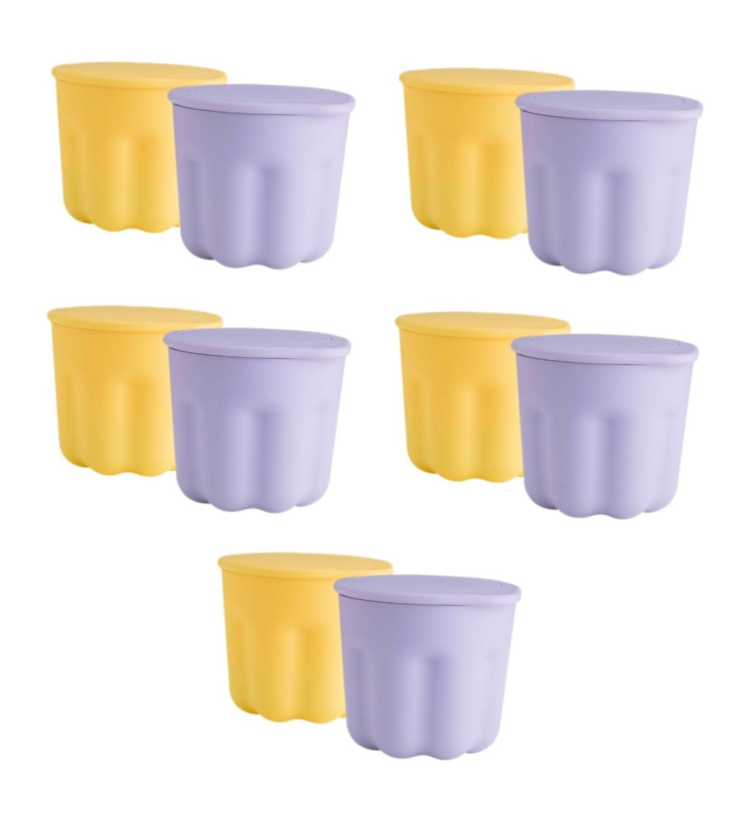 FRCOLOR 10 Sets Pp Washing Bowl Brush Scrubber Bowl Brush Cleaning Tool Makeup Brush Washing Eye Brush Washing Pad Brush Cleaning Bowl Silicone Gasket Cleaner Silica Gel Make up - Buy Online on GoSupps.com