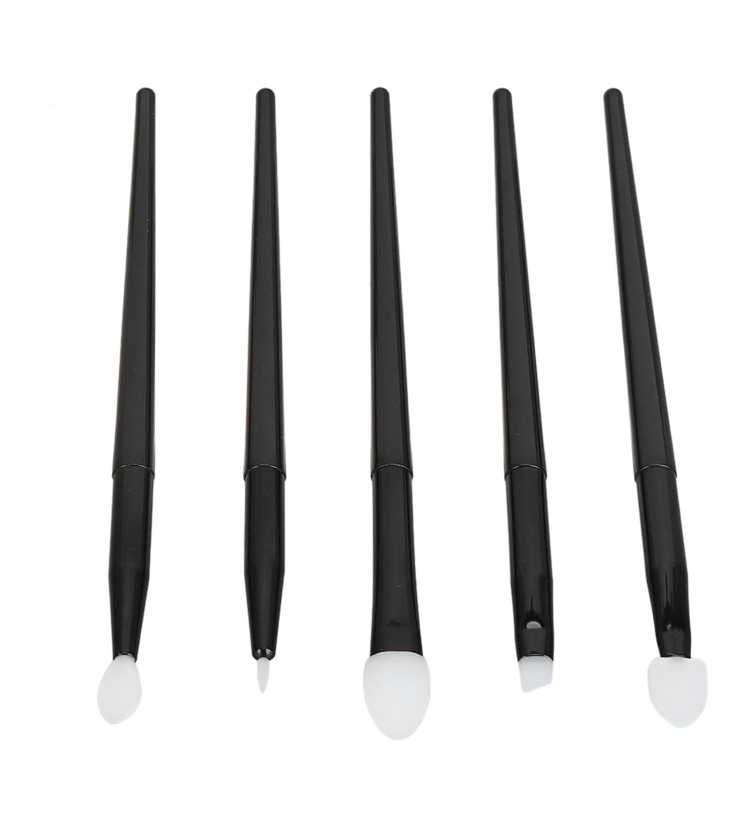 Buy Tyenaza 5-Piece Makeup Brush Set - Silicone Eye Shadow Eyebrow & Lip Brushes - Reusable & Portable Makeup Applicators - International Shipping Available - Buy Online on GoSupps.com