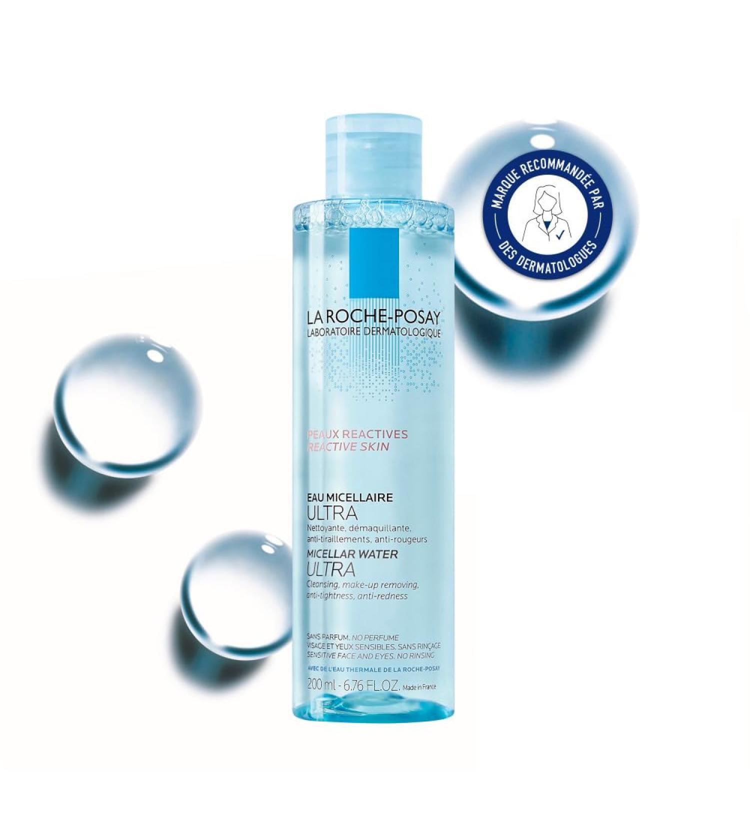 La Roche-Posay Toleriane Eau Micellaire D maquillant et Nettoyant Visage et Yeux Adapt aux Peaux Sensibles et R actives Sans Parfum Composition Hypoallerg nique et Non Com dog ne 200 ml - Buy Online on GoSupps.com