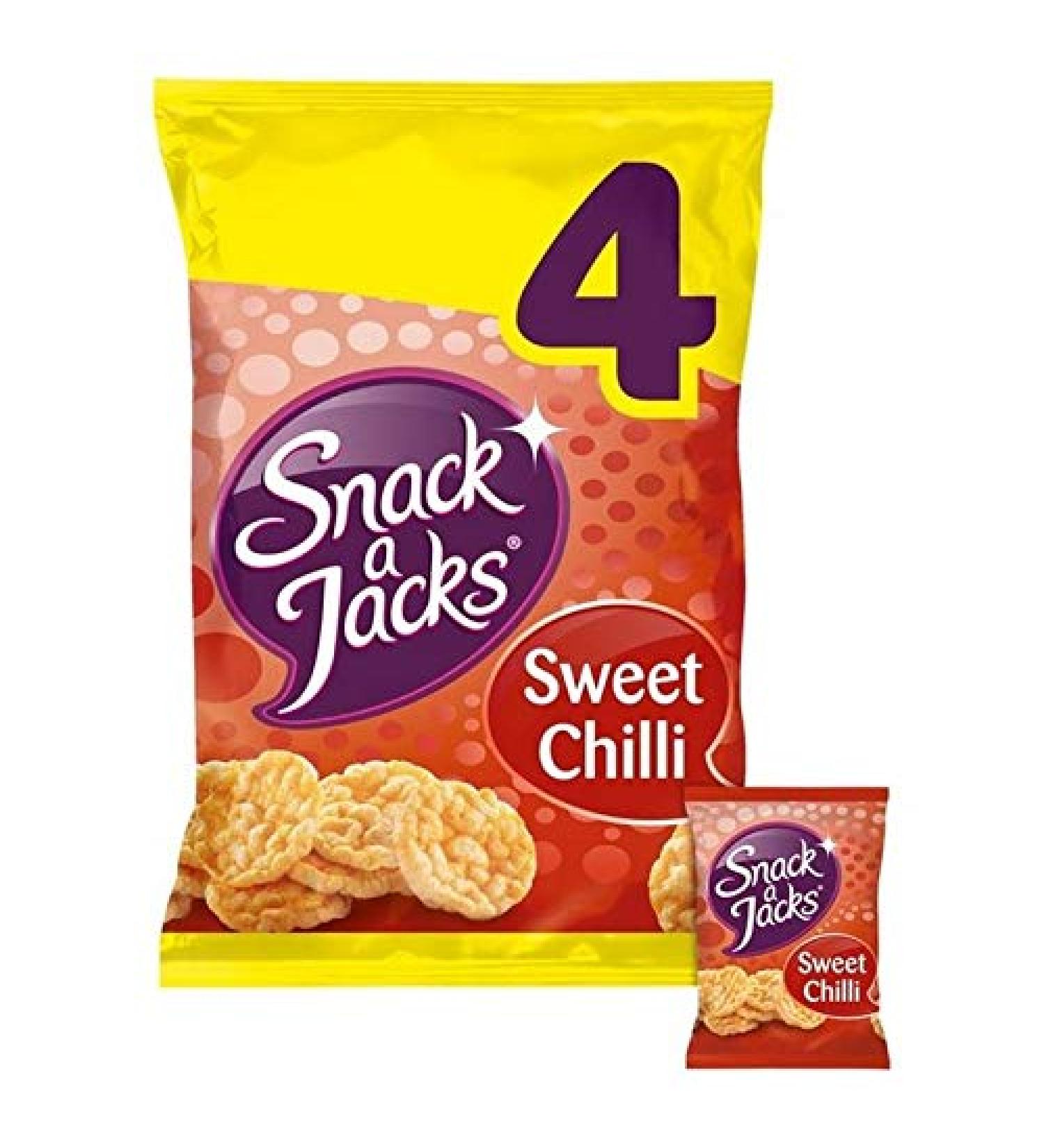 Snack a Jacks 2x Snack Bites Sweet Chili Rice Cake 4 x 22g