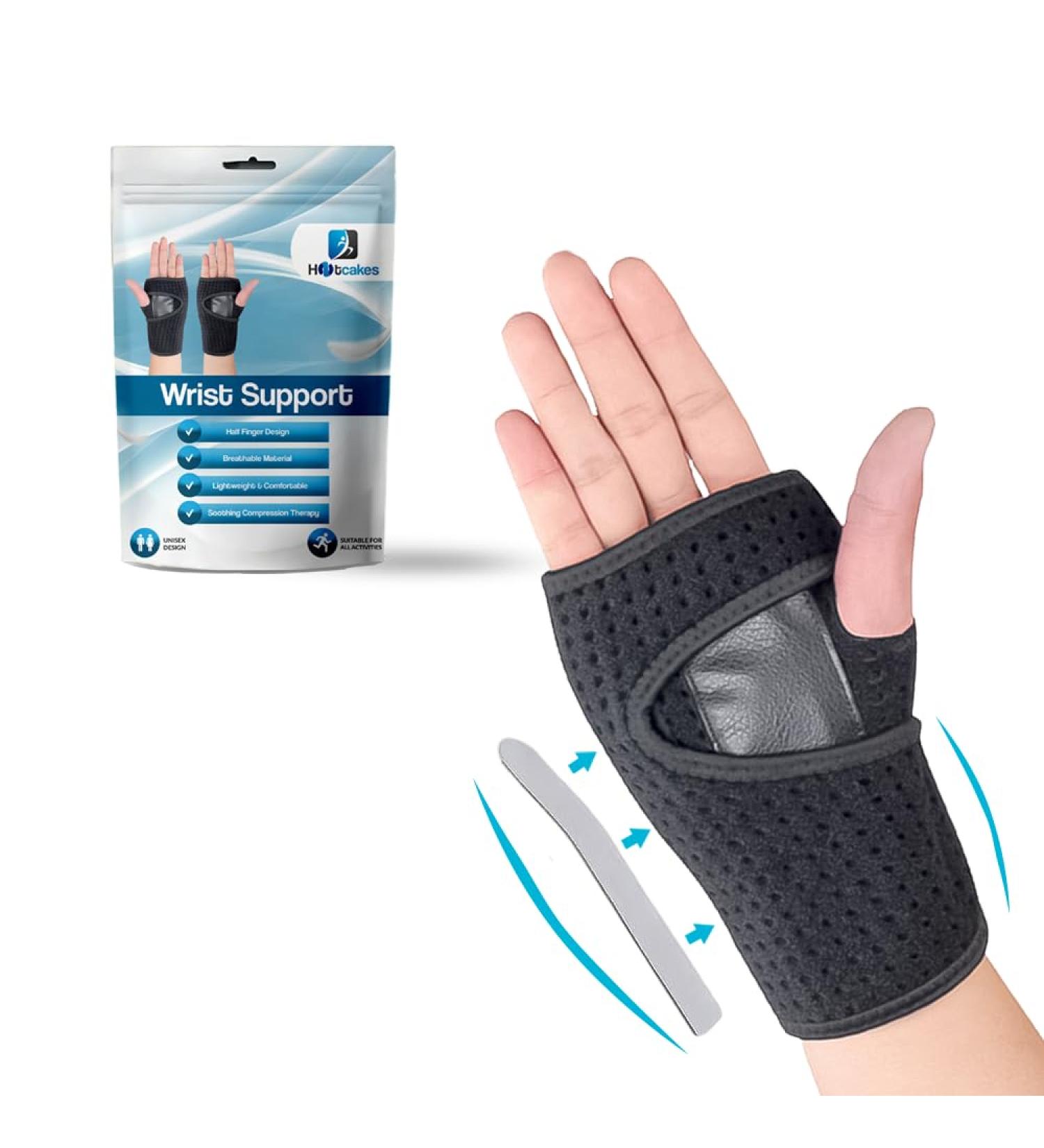HOTCAKES Advance Cotton Left Wrist Splint - Breathable Brace for Carpal Tunnel, Arthritis & Tendonitis Support - Buy Online on GoSupps.com