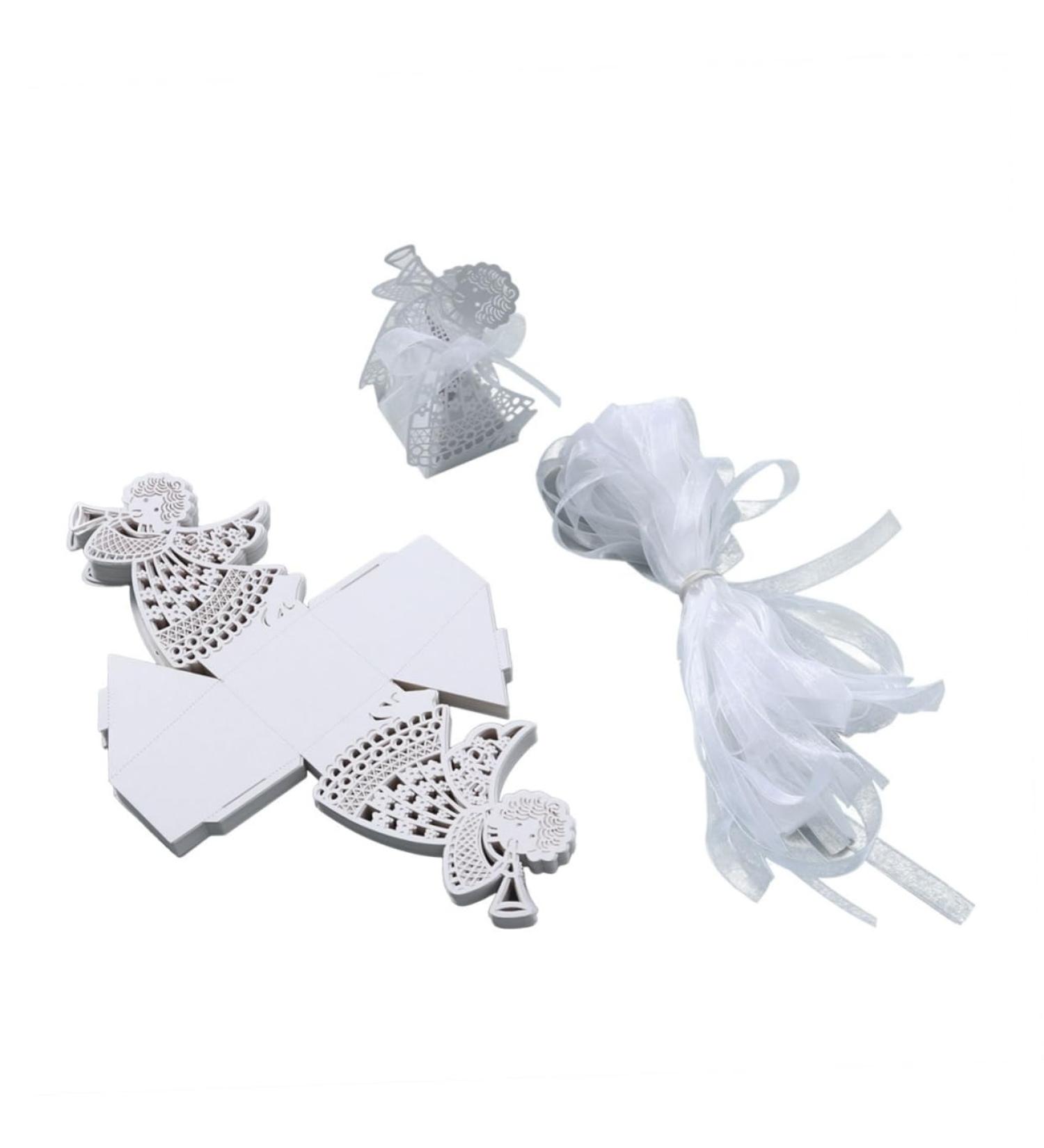 TEHAUX 50pcs Personalized Tags Small Gifts Packaging Wedding Favor Chocolate Packaging Wedding Gift Boxes Wedding Party Boxs Party Favor Boxes Wedding Box White Hollow Out 1 count (Pack of 1) White - Buy Online on GoSupps.com