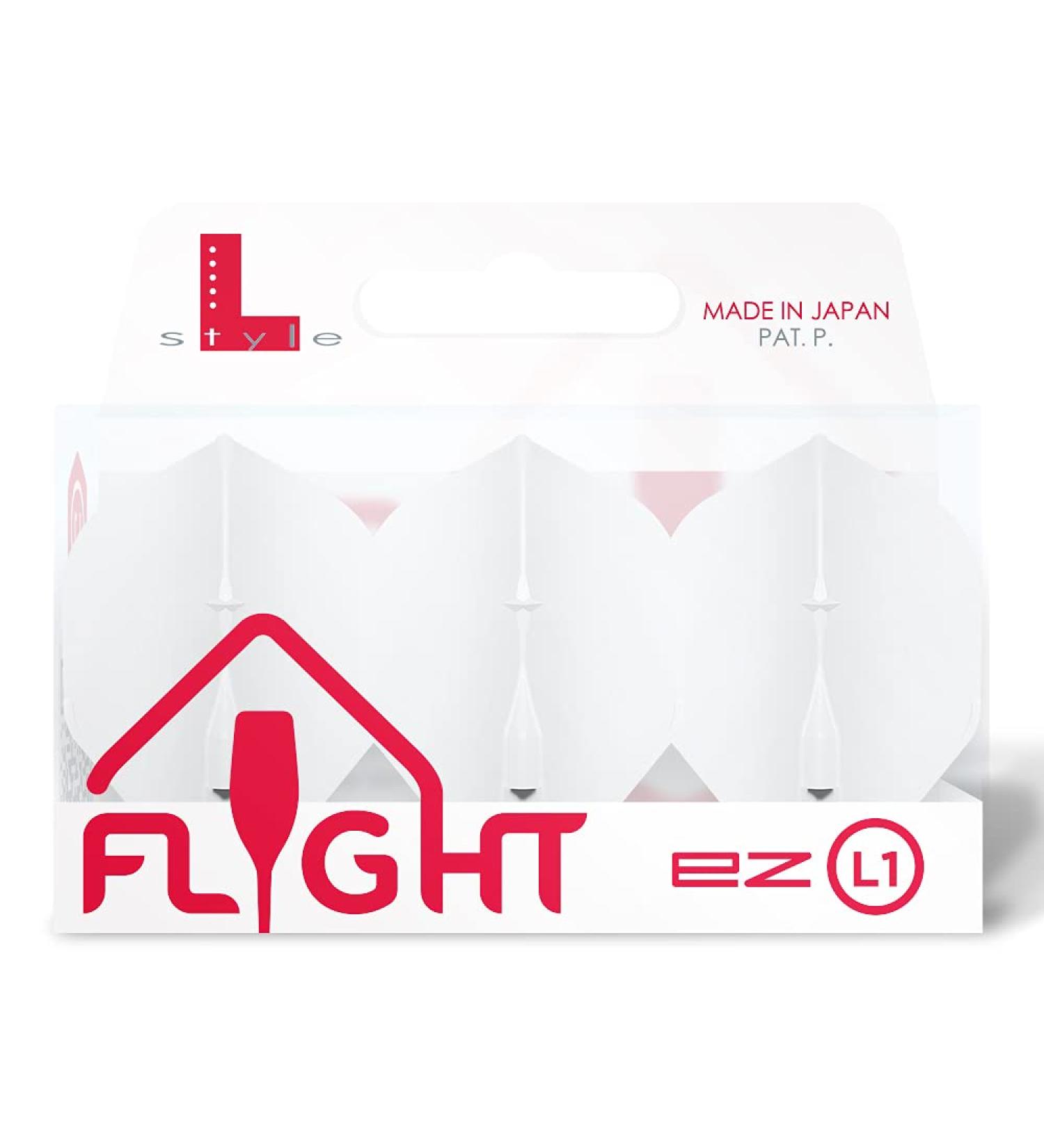 LSTYLE Dart Flights - L1 PRO/KAMI/EZ Standard Shape (Ez White) for Soft Tip and Steel Tip Darts - Buy Online on GoSupps.com