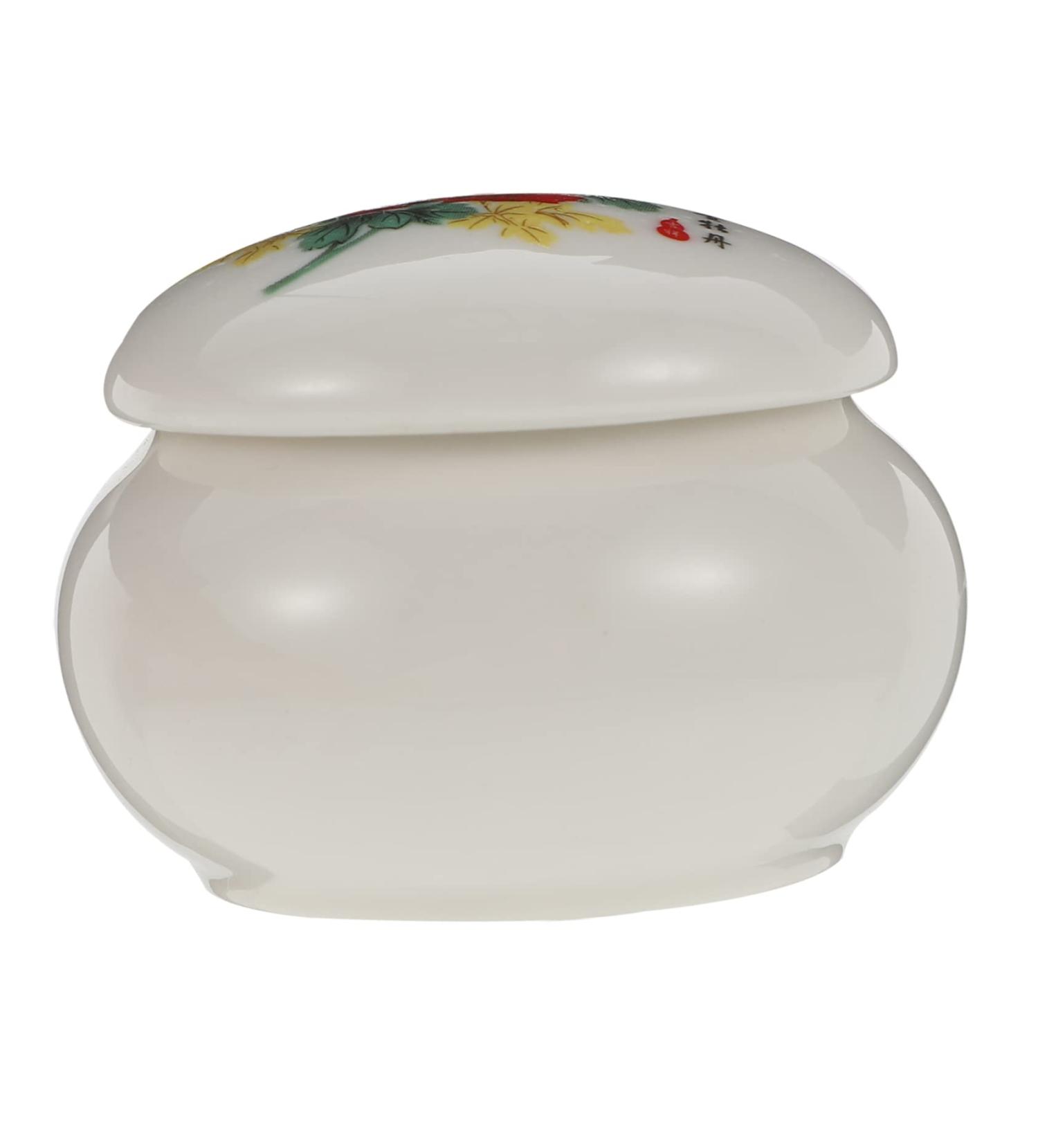 UTHCLO 1pc Porcelain Jar Lip Balm Jar Empty Lotion Jars Mini Cosmetic Container Ceramic Tea Canister Porcelain Tea Tin Powder Makeup Cosmetic Jar Ceramics Cosmetic Box Travel Red Vintage - Buy Online on GoSupps.com