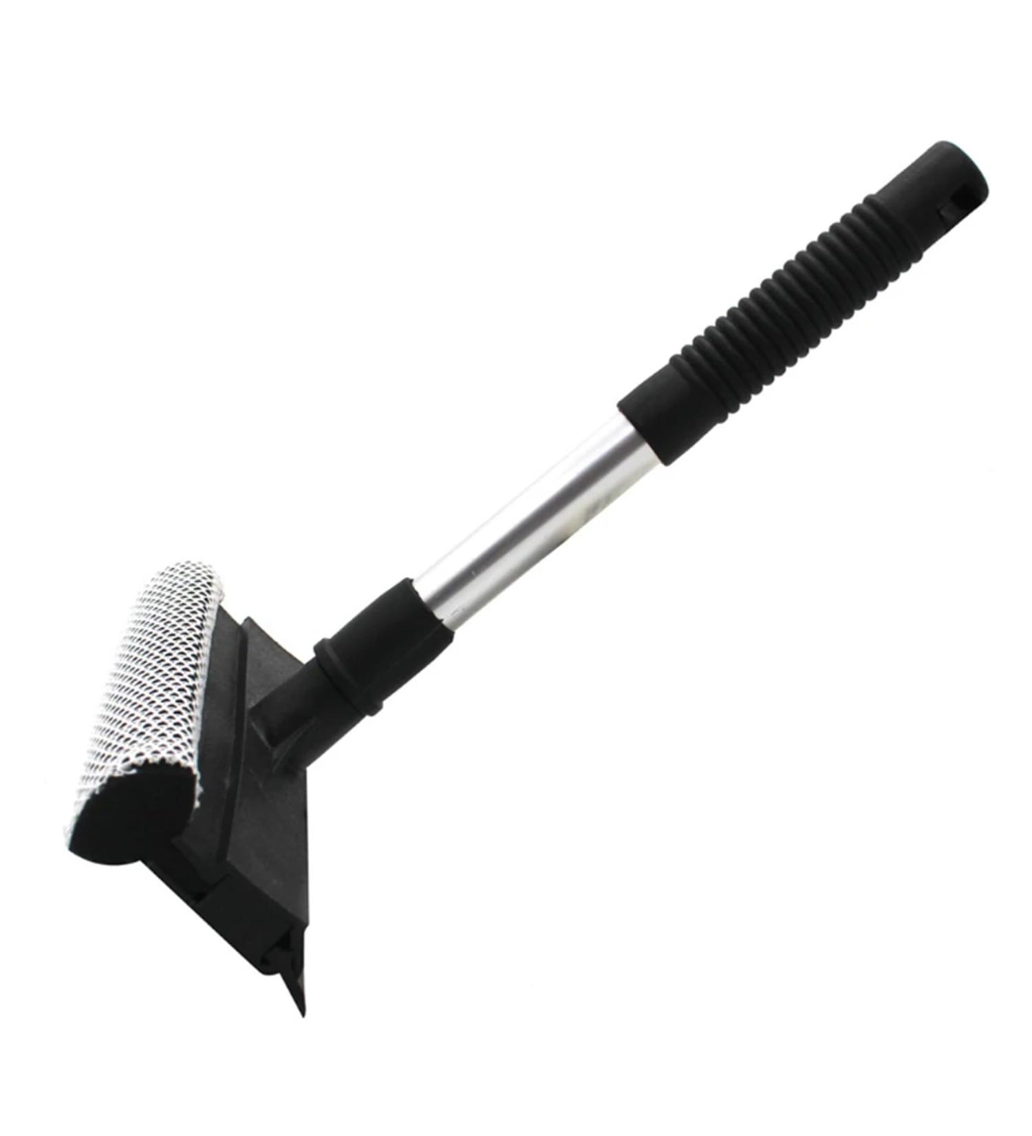 Double-sided Glass Brush Cleaning Wiper Practical Brush Wiper Cleaner Window Home Kitchen Black Glass Cleaner Squeegee 20x25cm - Buy Online on GoSupps.com