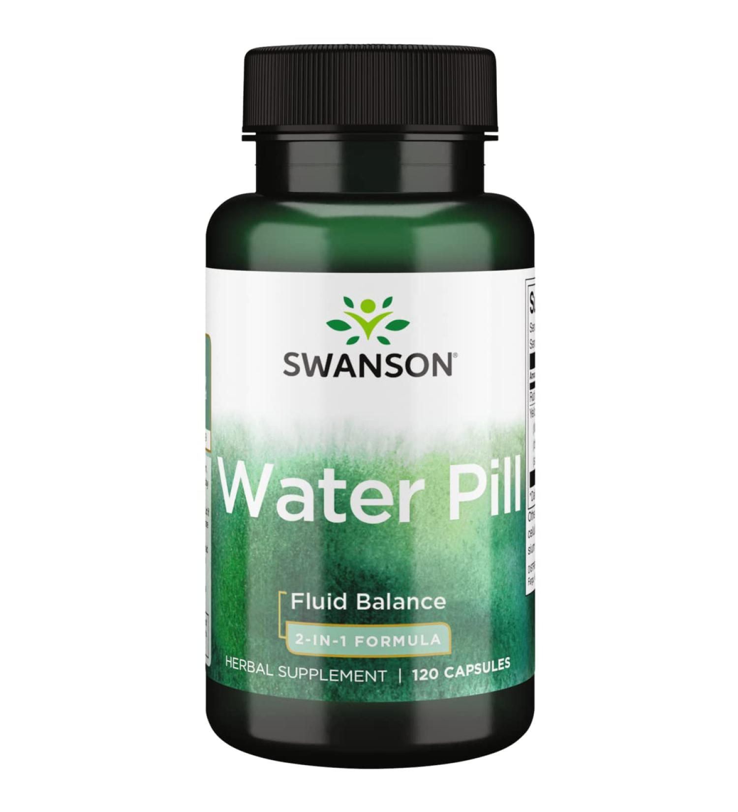 Swanson Super-Strength Water Pill 20mg 120 Capsules - Fast-Acting Diuretic Supplement - Buy Online on GoSupps.com