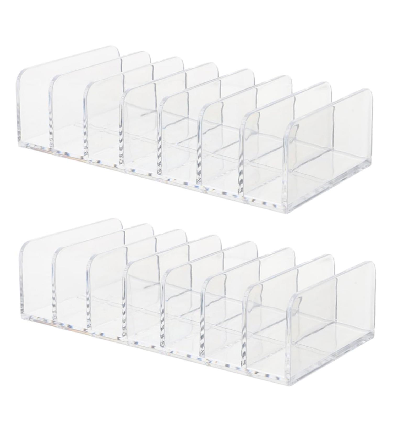 Didiseaon Pressed Powder Rack 2pcs Cosmetic Bracket Home Cosmetic Holder Multi-grid Rack Cosmetic Storage Rack Makeup Blush - Buy Online on GoSupps.com