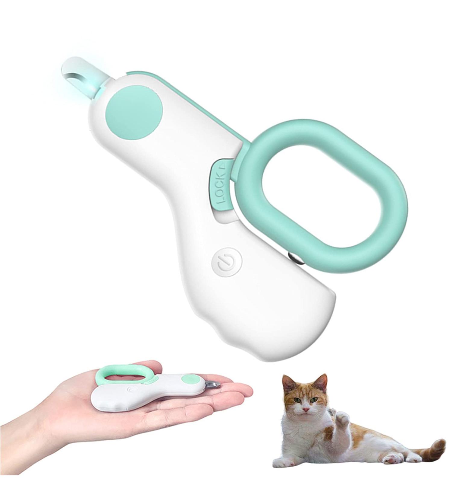 Tmsuxin Cat Nail Clipper with LED Light - Professional Claw Care Kit for Cats and Small Animals - Blue Grooming Tool for Home Use - Buy Online on GoSupps.com
