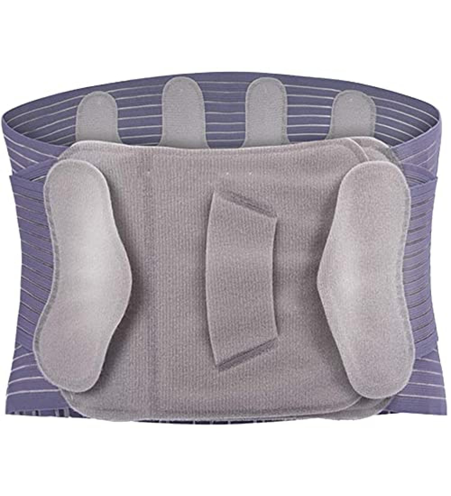 Buy Lumbar Support Belts for Men & Women - Relieve Waist Pain Warmth & Steel Plate Support (Gray M) - Buy Online on GoSupps.com