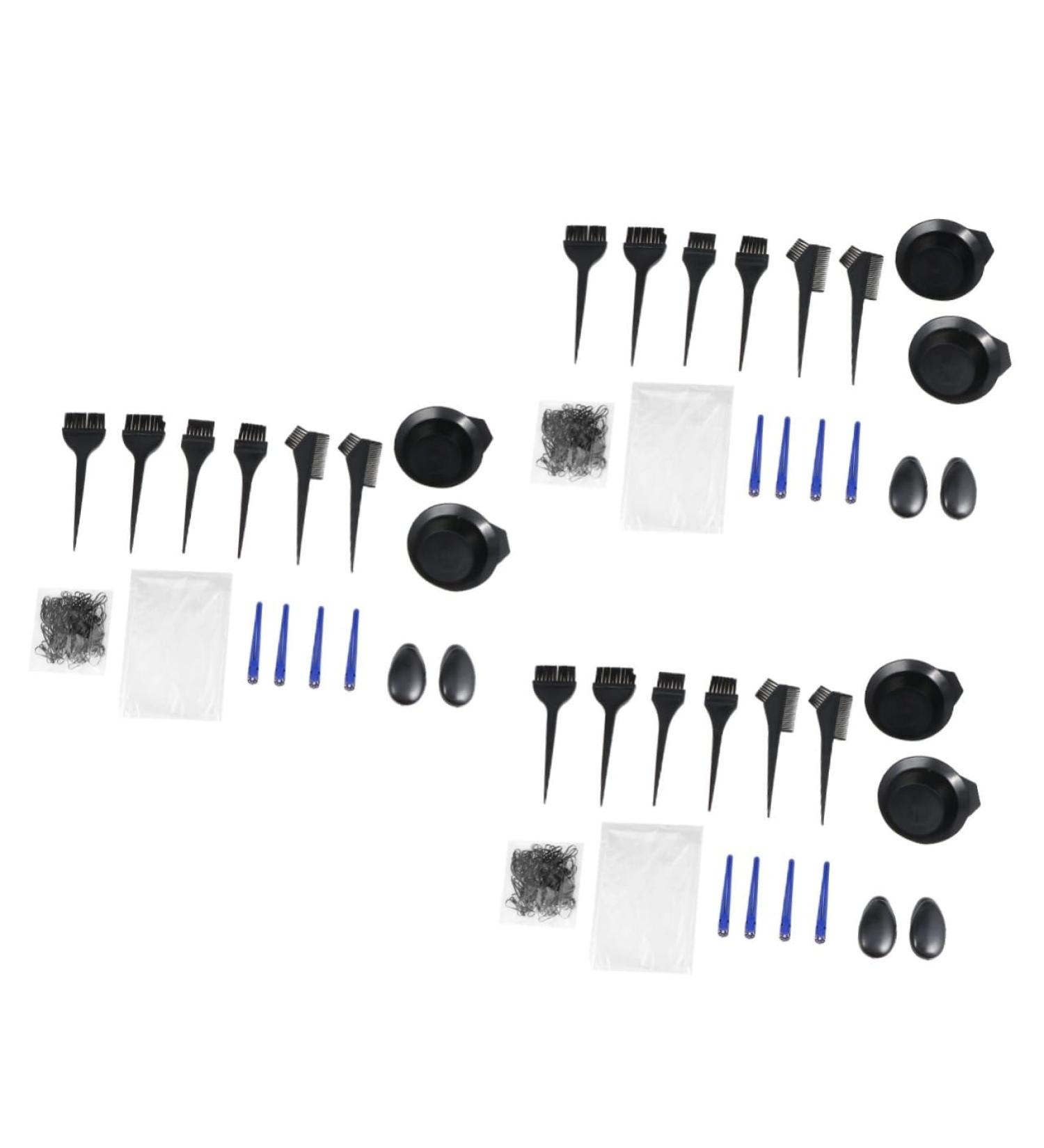 minkissy 3 Sets Hair Coloring Tool Highlight Hair Brush Tools Household Hair Dye Bowl - Buy Online on GoSupps.com