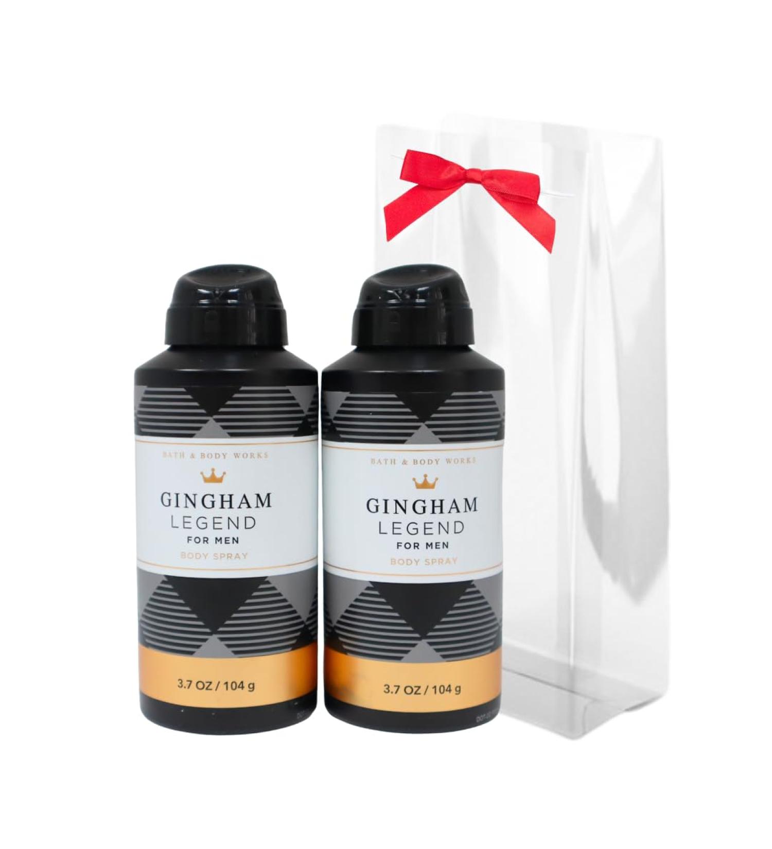Bath & Body Works Men's Collection Deodorizing Body Spray - GINGHAM LEGEND - Gift Pack for Holiday - Lot of 2 - Buy Online on GoSupps.com