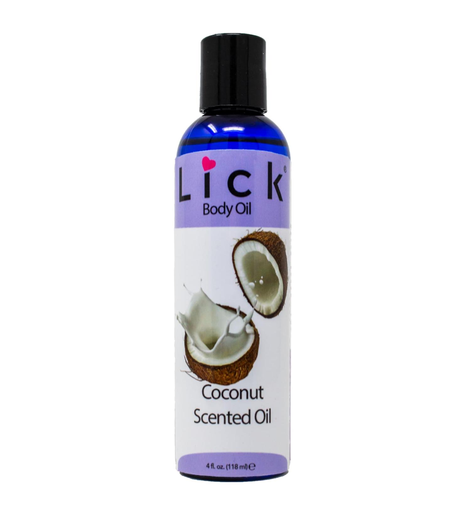 LICK Coconut Scented Body Oil - Moisturizing & Hydrating Vitamin E Infused Body Oil Gel for Women - Soothing Aromatherapy & Antioxidant Protection - Buy Online on GoSupps.com