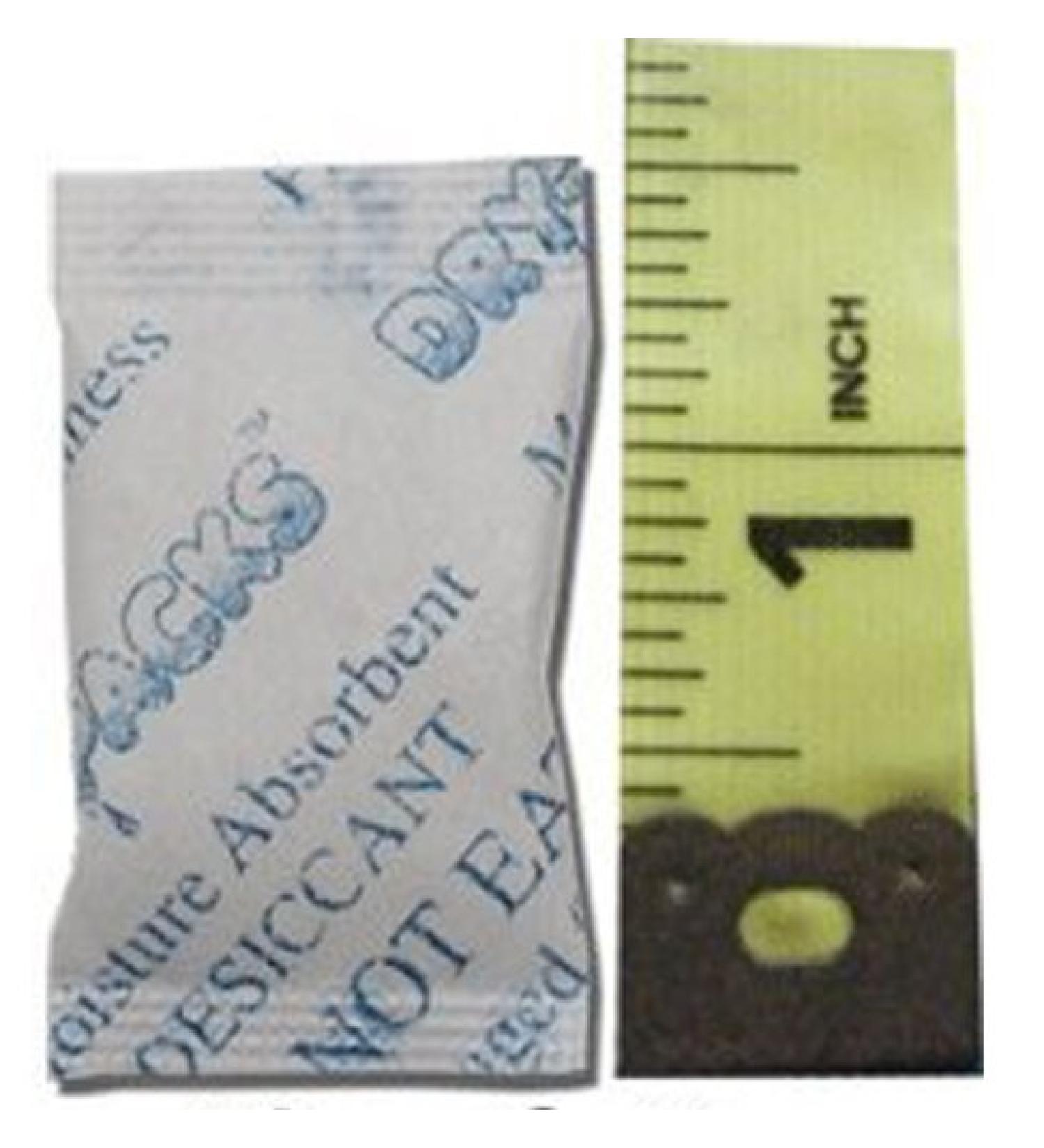 Dry-Packs Silica Gel Desiccants Packets - 7/8" X 1 1/2" - 1 Gram Packs - 20 Packets of Silica Gel Brand!