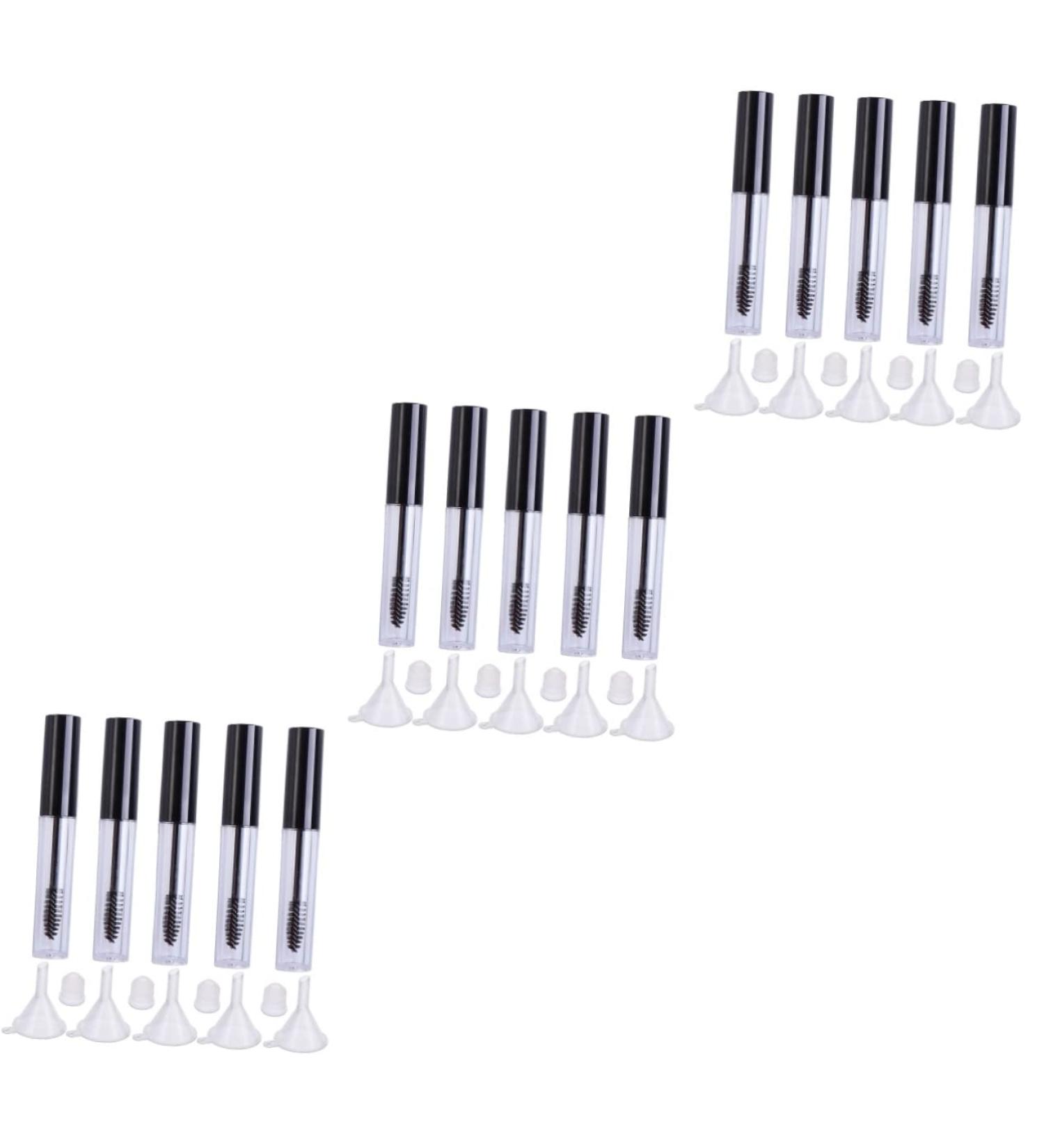 TOVINANNA 15 Pcs Empty Eyelashes Bottle Eyelash Cream Bottle Storing Eyelash Cream Funnel Mascara Large 1 g (Pack of 1) Blackx3pcs - Buy Online on GoSupps.com