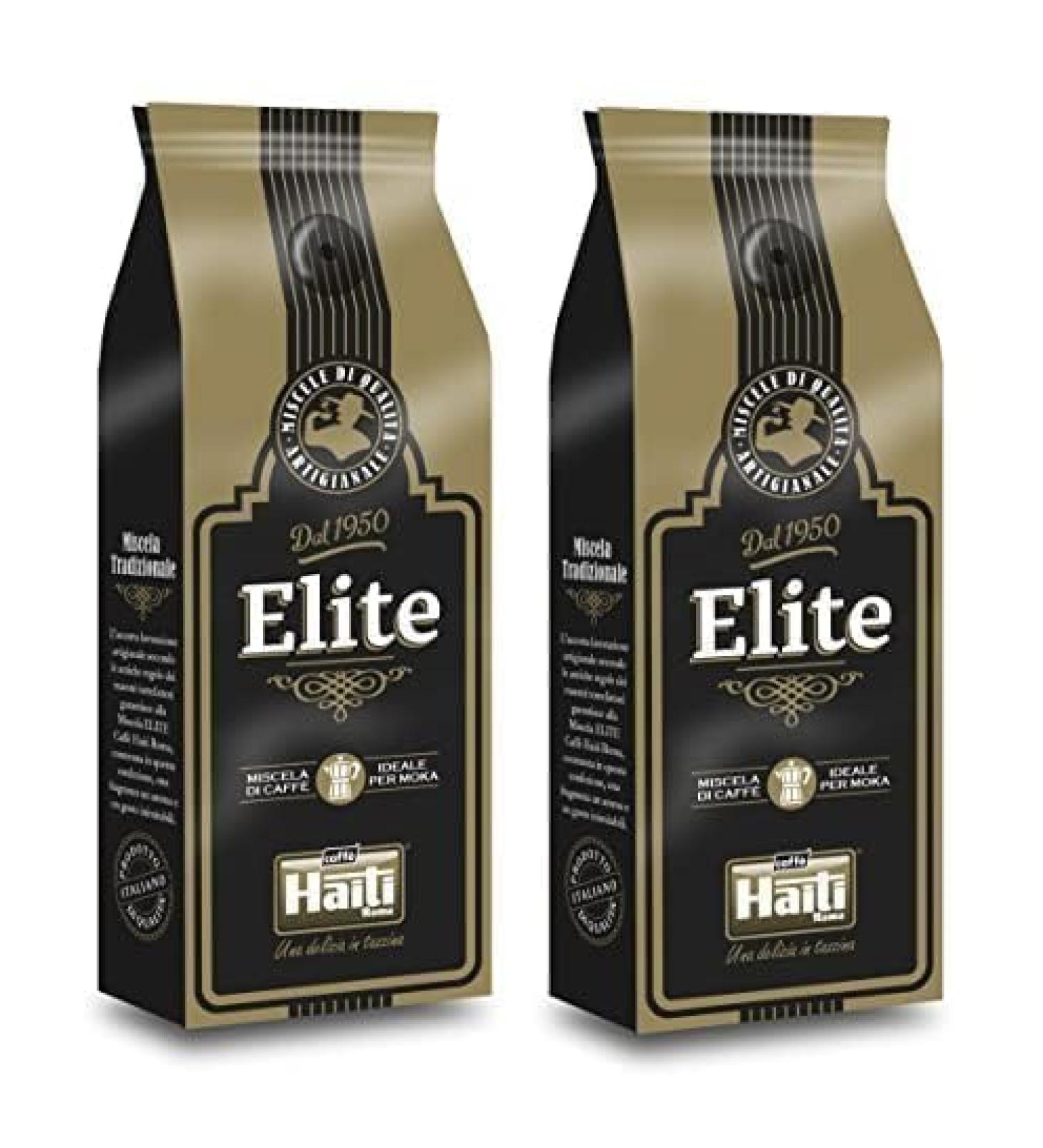 Caff Haiti Roma Elite ground coffee with aroma preservation valve 2 x 250 g - Buy Online on GoSupps.com