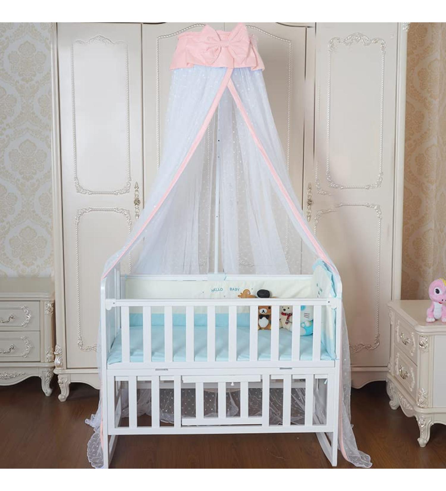 JOYLIFE Baby Toddler Bed Crib Dome Canopy Netting - Pink - Buy Online on GoSupps.com