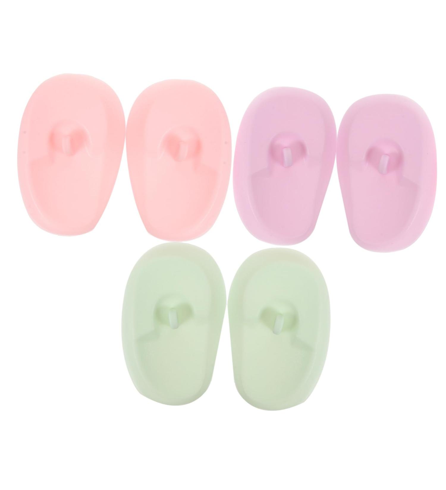 Angoily 3 Pairs Silicone Earmuffs Ear Shield Ear Caps for Hair Drye Hair Dyeing Ear Covers Ear Caps Hair Salon Shower Ear Cap Ear Protection Silica Gel Universal Men and Women - Buy Online on GoSupps.com