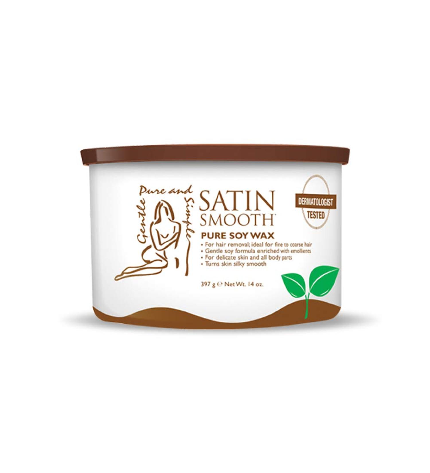 Satin Smooth Organic Soy Wax 14 oz - Eco-Friendly Smooth Finish for Hair Removal | International Shipping Available - Buy Online on GoSupps.com