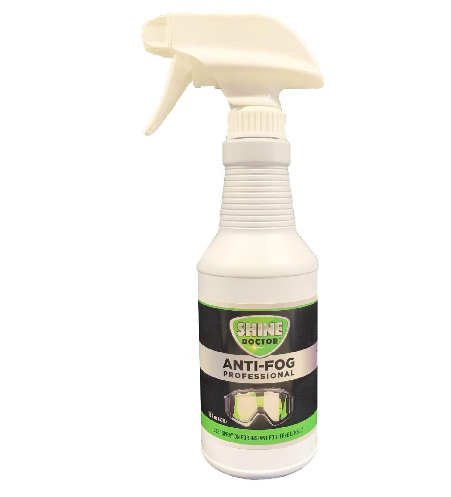 Shine Doctor Anti Fog Spray 16 oz. Prevents Fogging of Goggles, Masks, Sunglasses, Eyeglasses, Hockey Shields, Binoculars & Scopes - Buy Online on GoSupps.com