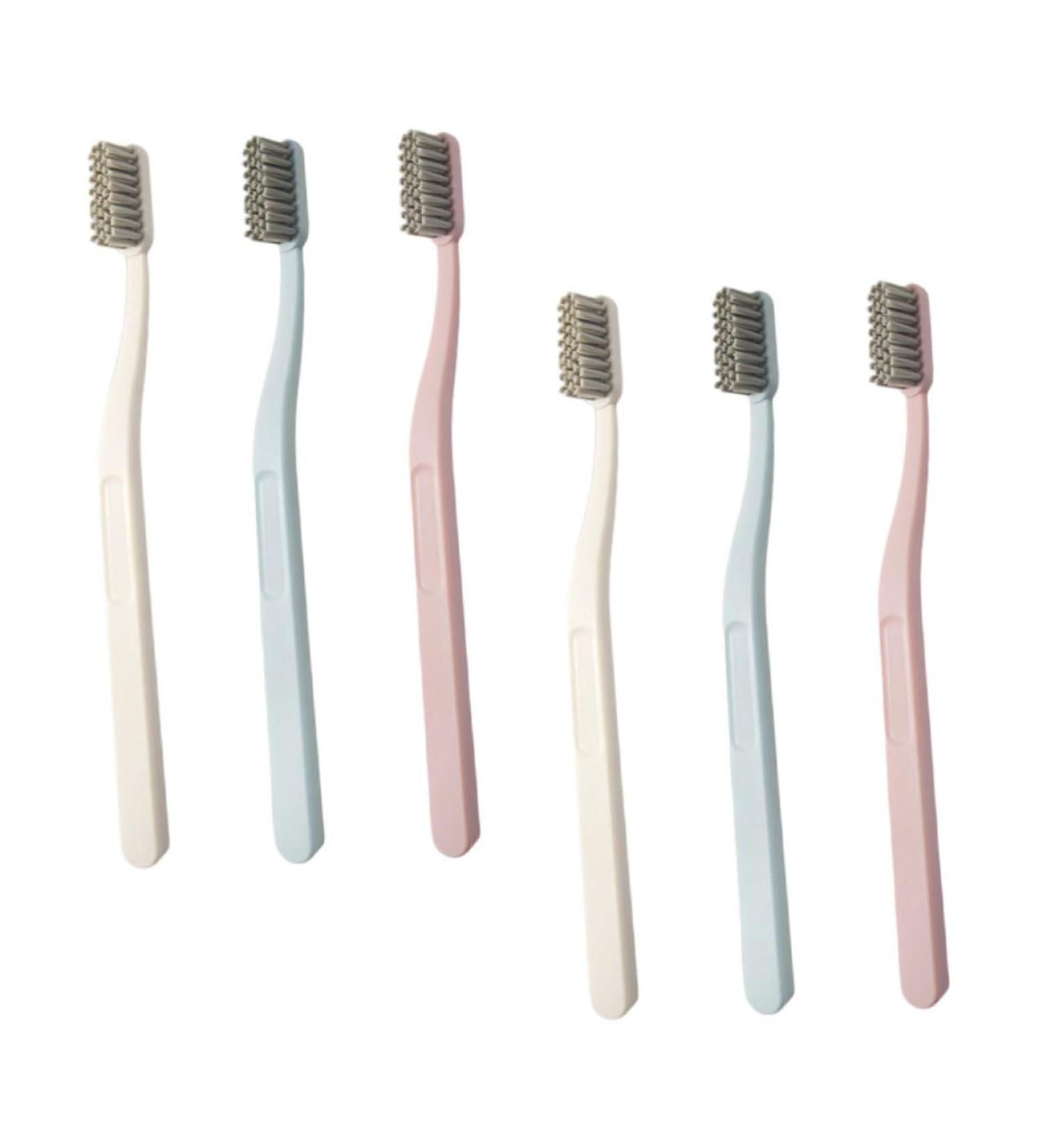 Beaupretty 6-Piece Stiff Brush Set | Adult Manual Tooth Cleaning & Stain Remover | Portable Toothbrush Cleaning Devices - Buy Online on GoSupps.com