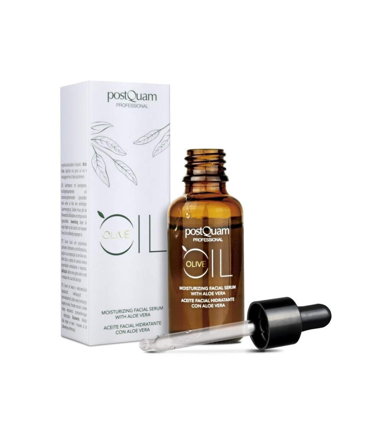 PostQuam Professional Facial Olive Oil Serum 30ml - Moisturizing Dermatologically Tested Natural Ingredients for Smoother Skin & Healthier Appearance - International Shipping Available - Buy Online on GoSupps.com