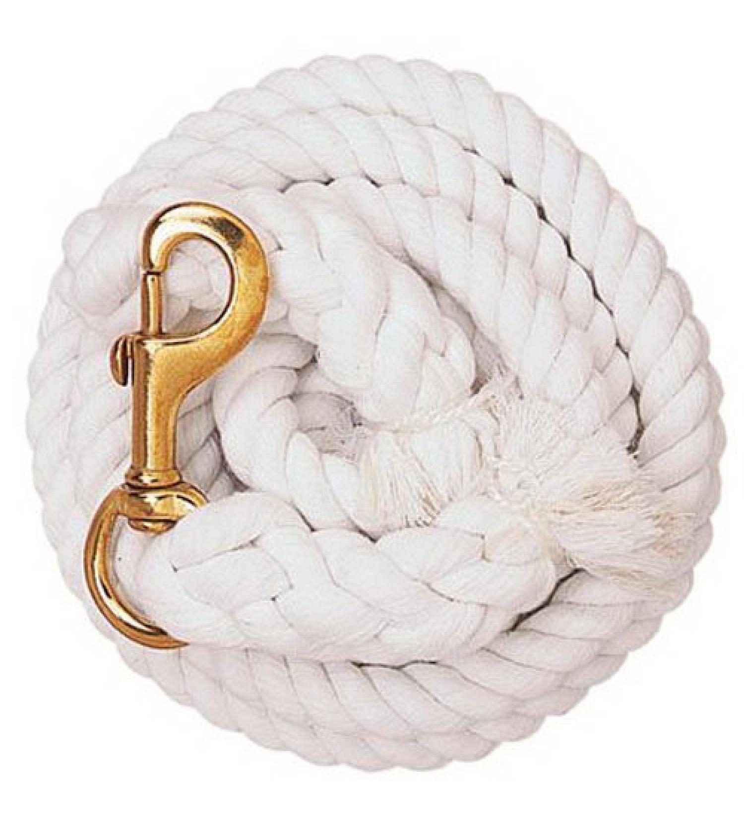 Weaver Leather Cotton Lead Rope, White, 10'
