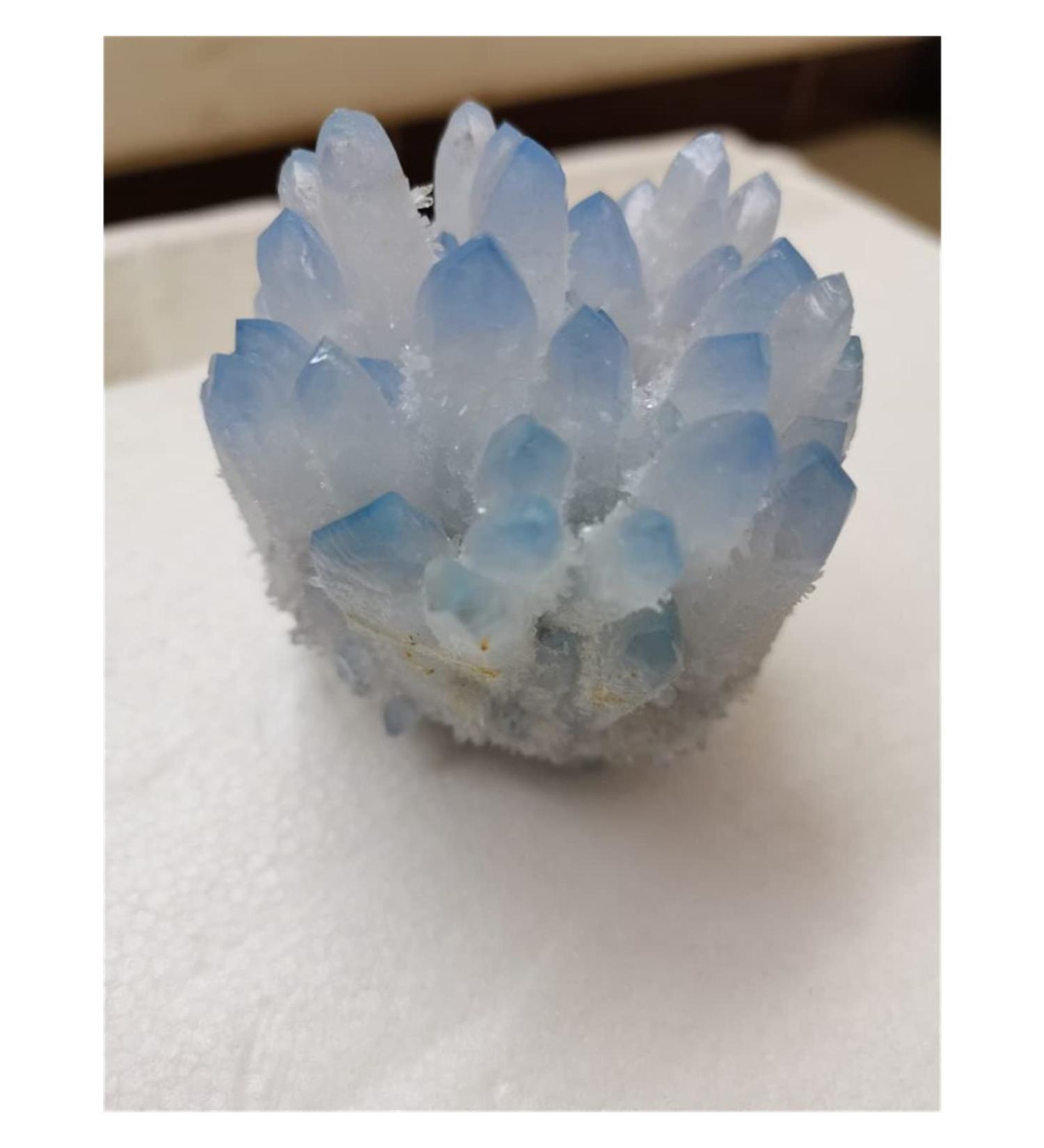 Rare Beautiful Blue Ghost Phantom Quartz Crystal Cluster Specimen Decoration Crystal Cluster (Size : 400-500 g) - Buy Online on GoSupps.com