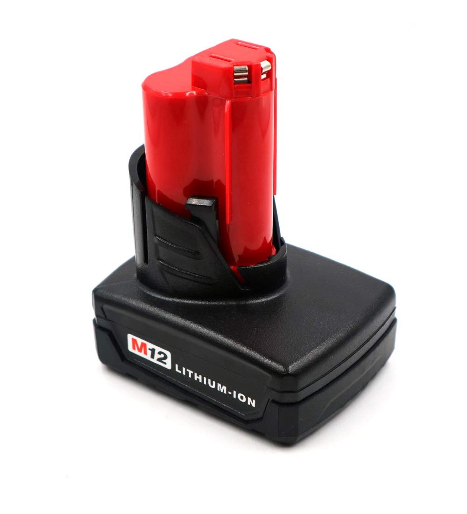 4000mAh MIL 12V Li-ion Battery for Milwaukee Tools - Compatible with M12 Models & Rechargeable 18650 Technology - Buy Online on GoSupps.com