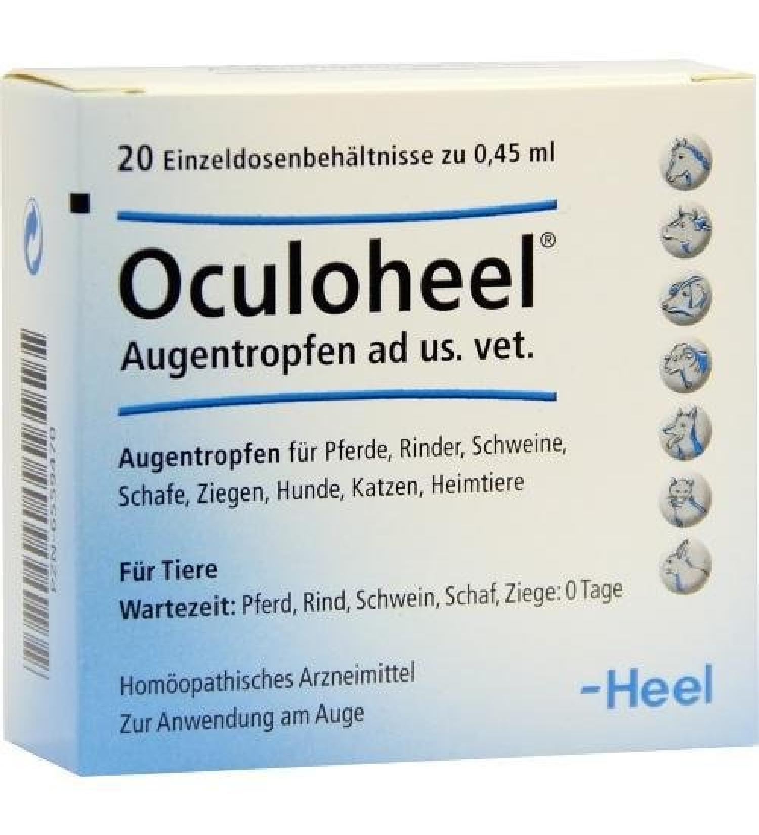 OCULOHEEL eye drops for veterinary use single dose 20 pcs.