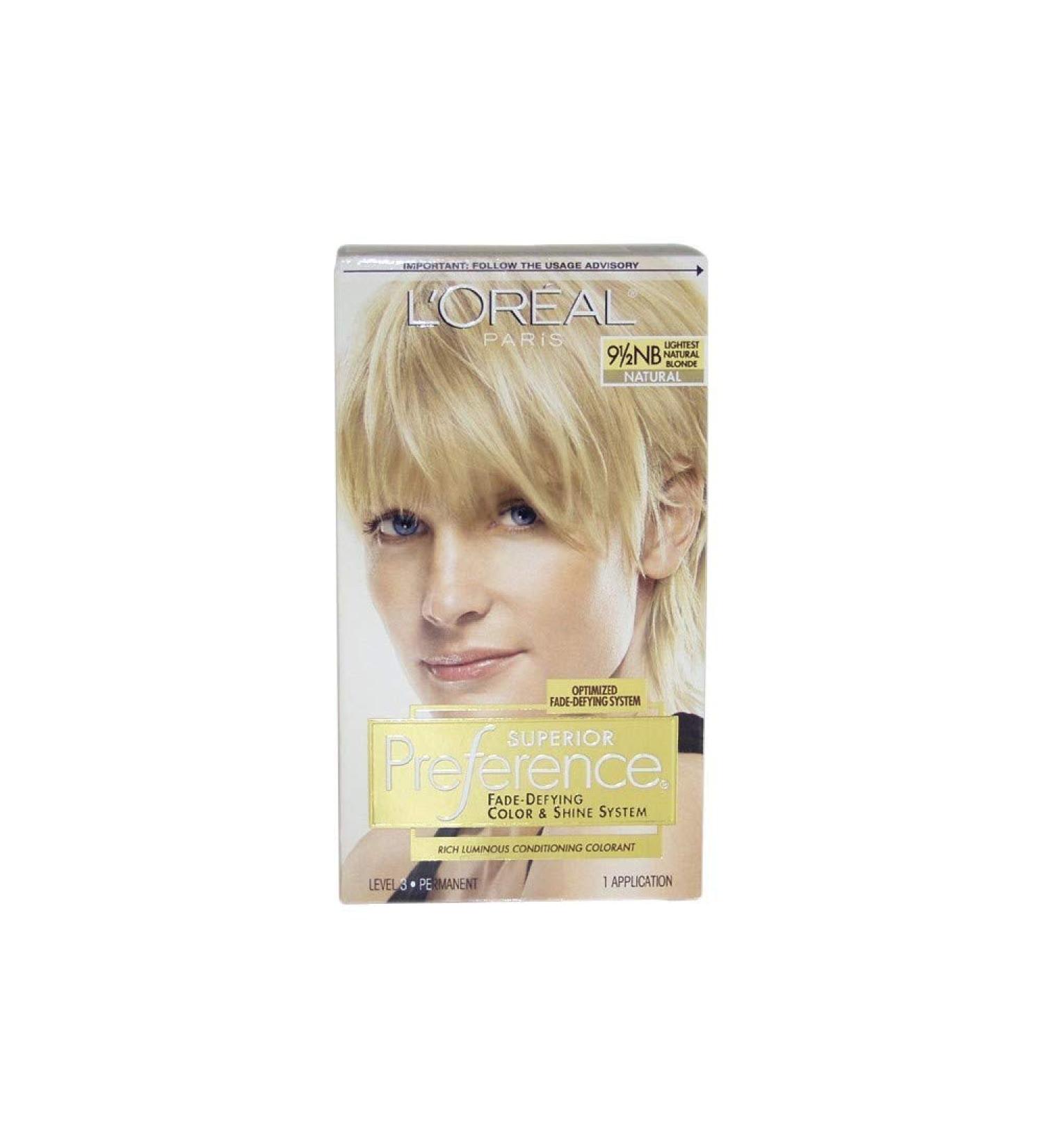 Pref Haircol 9.5nb Size 1ct L'Oreal Preference Hair Color Lightest Natural Blonde #9.5nb