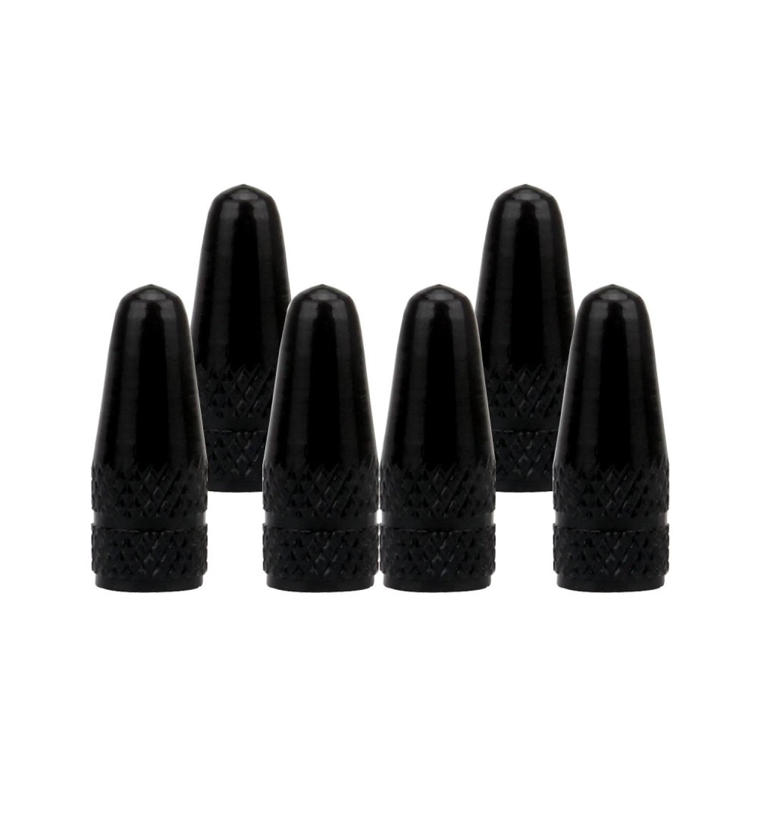 SENZEAL 6pcs French Dust Caps | Aluminum Alloy Bike Valve Covers - Black - International Shipping Available - Buy Online on GoSupps.com