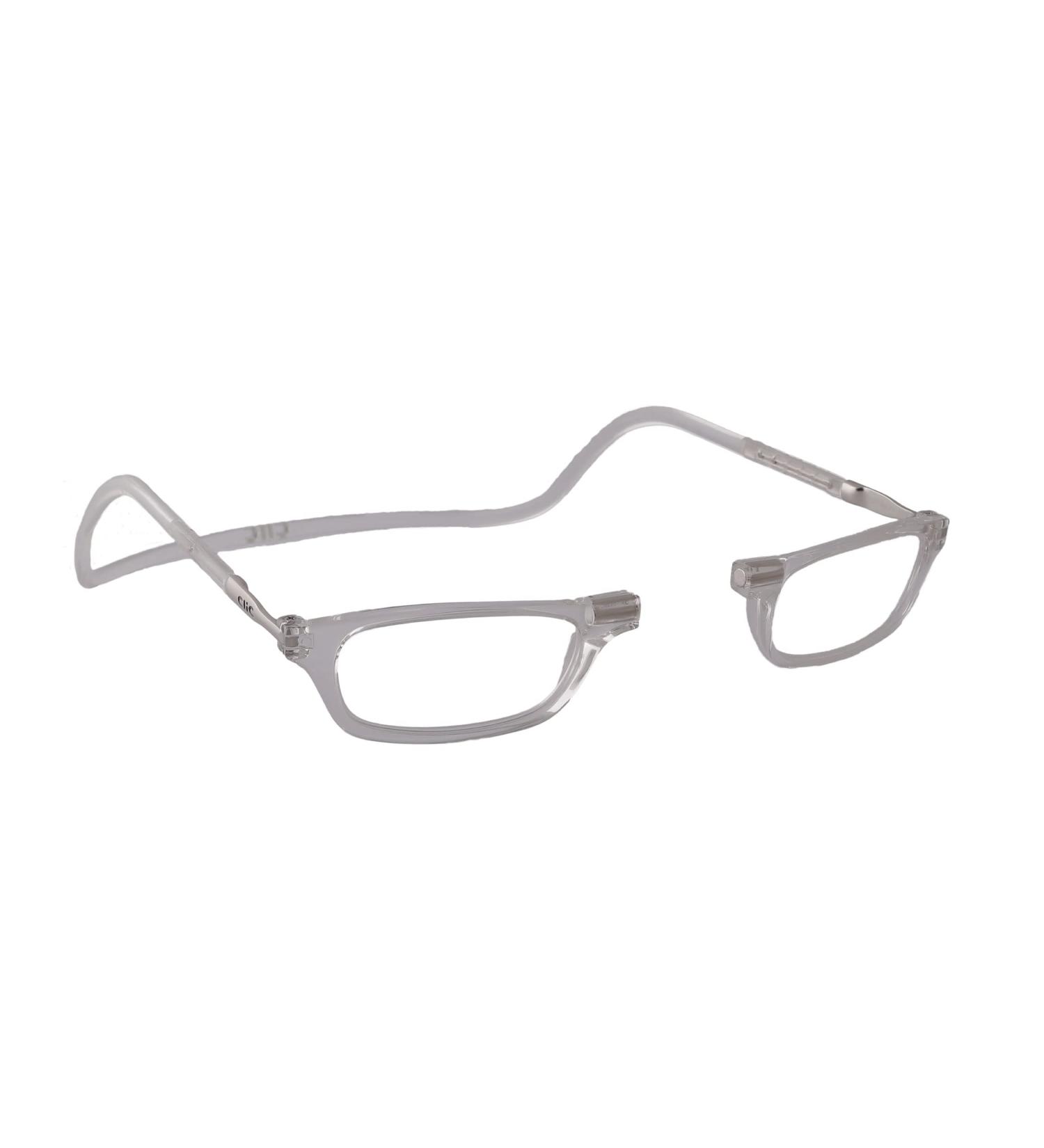 Shop Clic Classic Magnetic Reading Glasses for Men & Women | 2.5 Gray Reading Aid | Stylish & Convenient Reading Help - Buy Online on GoSupps.com