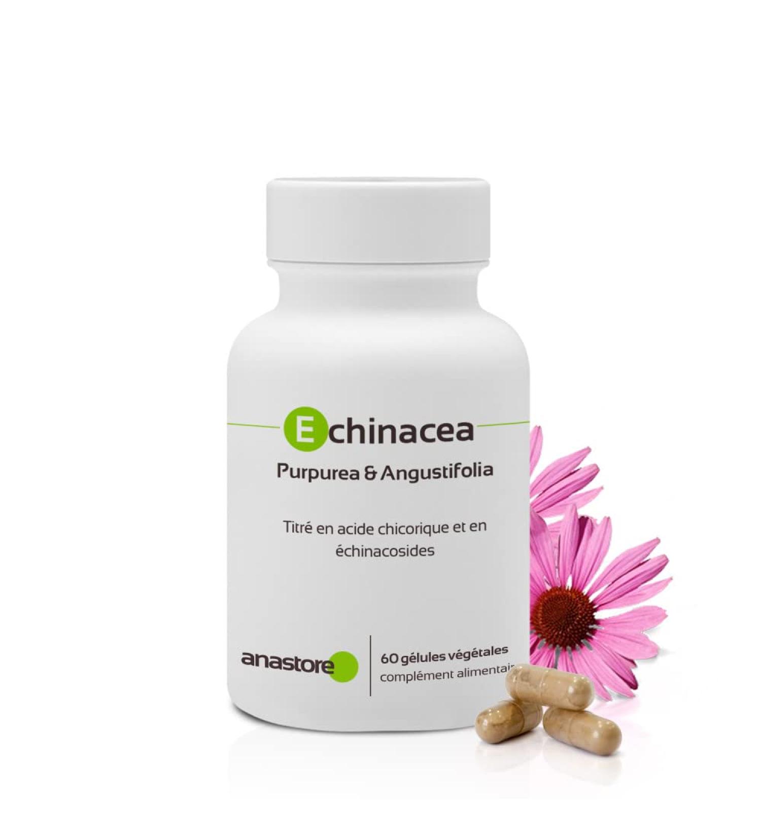Echinacea Purpurea & Angustifolia * 300 mg / 60 capsules * Titled as echinacosides (2%) and chicoric acid (4%) - Buy Online on GoSupps.com